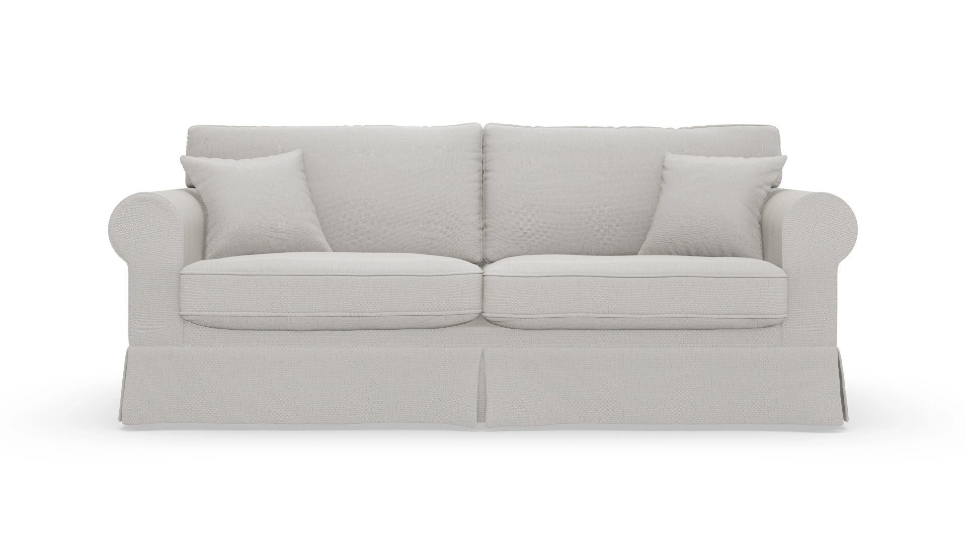 Landhaus-Sofa Park Slope mit Husse Ansicht des Produktes ParkSlope 3-Sitzer in Stoff weiß