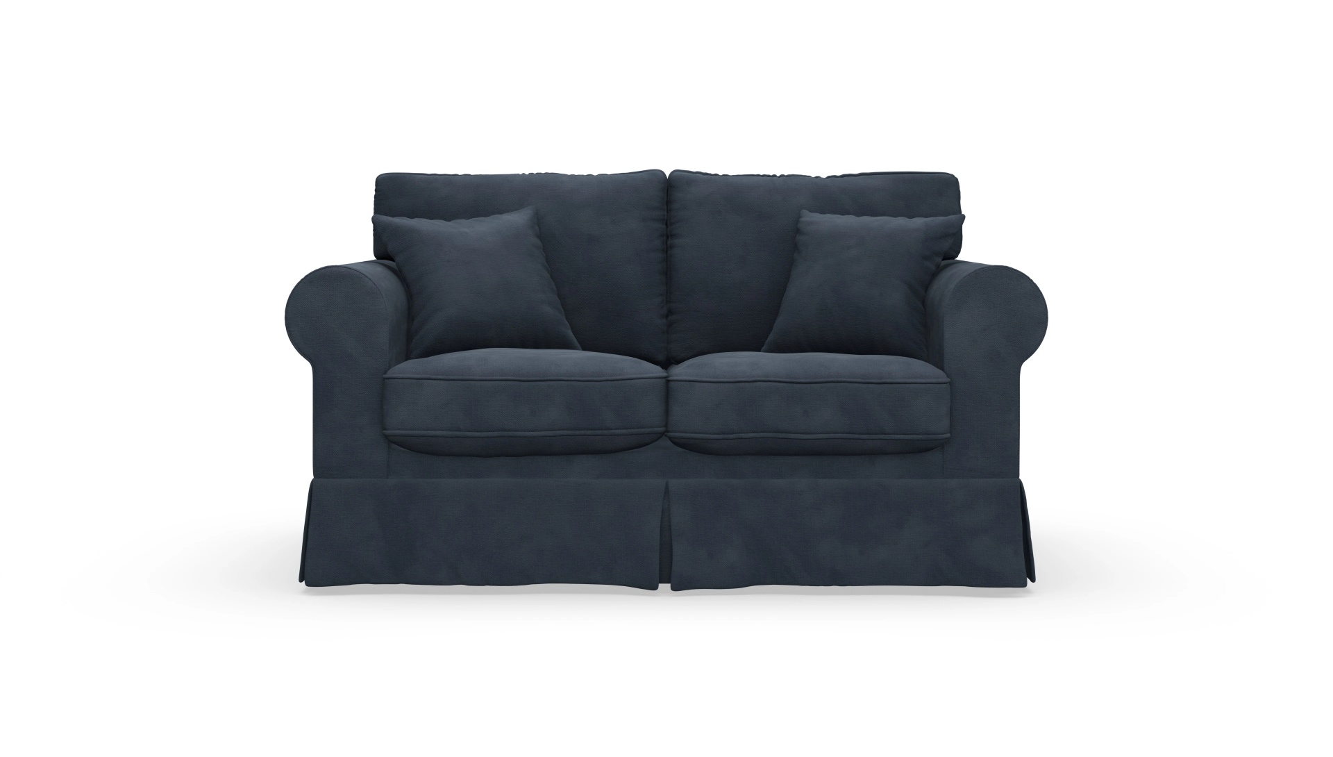 Ansicht des Produktes ParkSlope 2-Sitzer in Samt blau