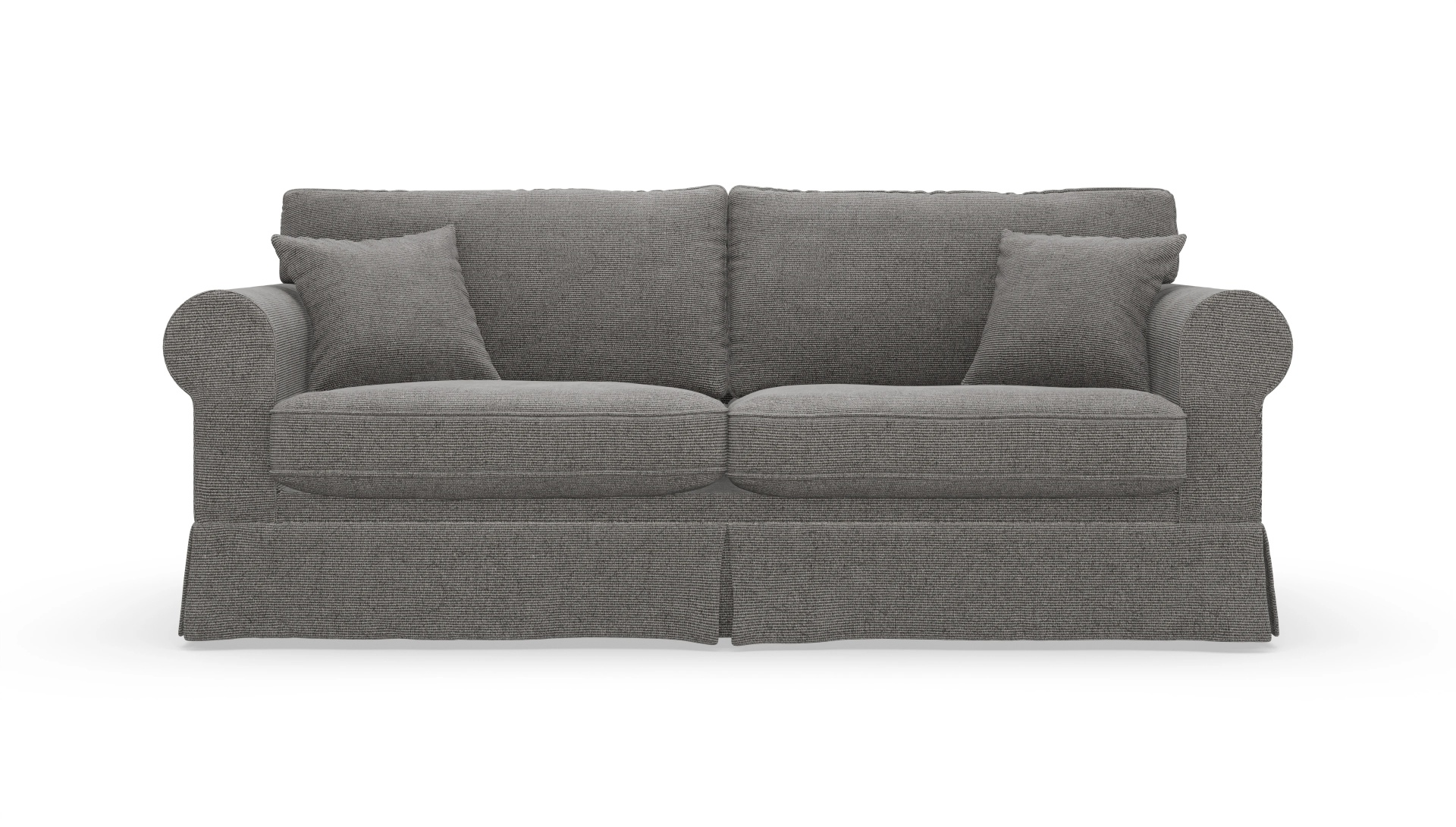 Ansicht des Produktes ParkSlope 3-Sitzer in Stoff grau