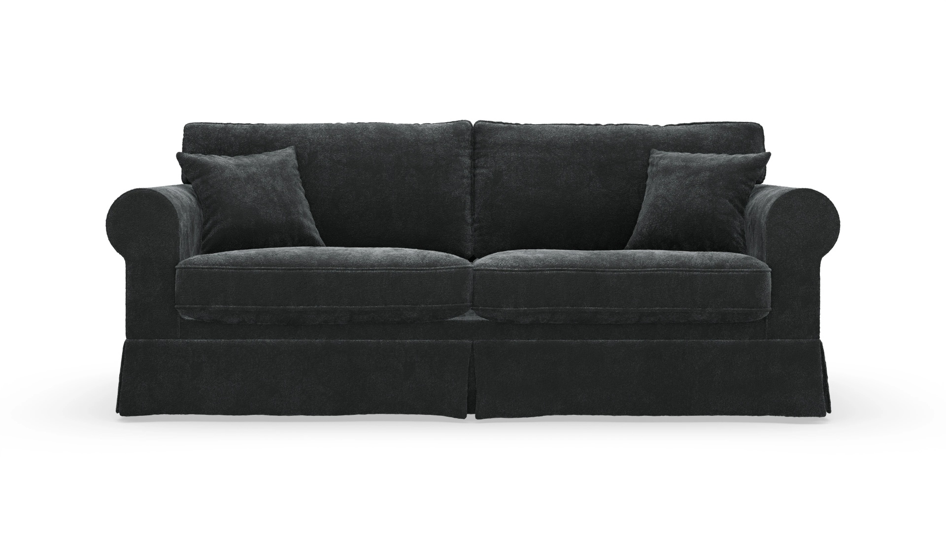 Landhaus-Sofa Park Slope mit Husse Ansicht des Produktes ParkSlope 3-Sitzer in Stoff grau