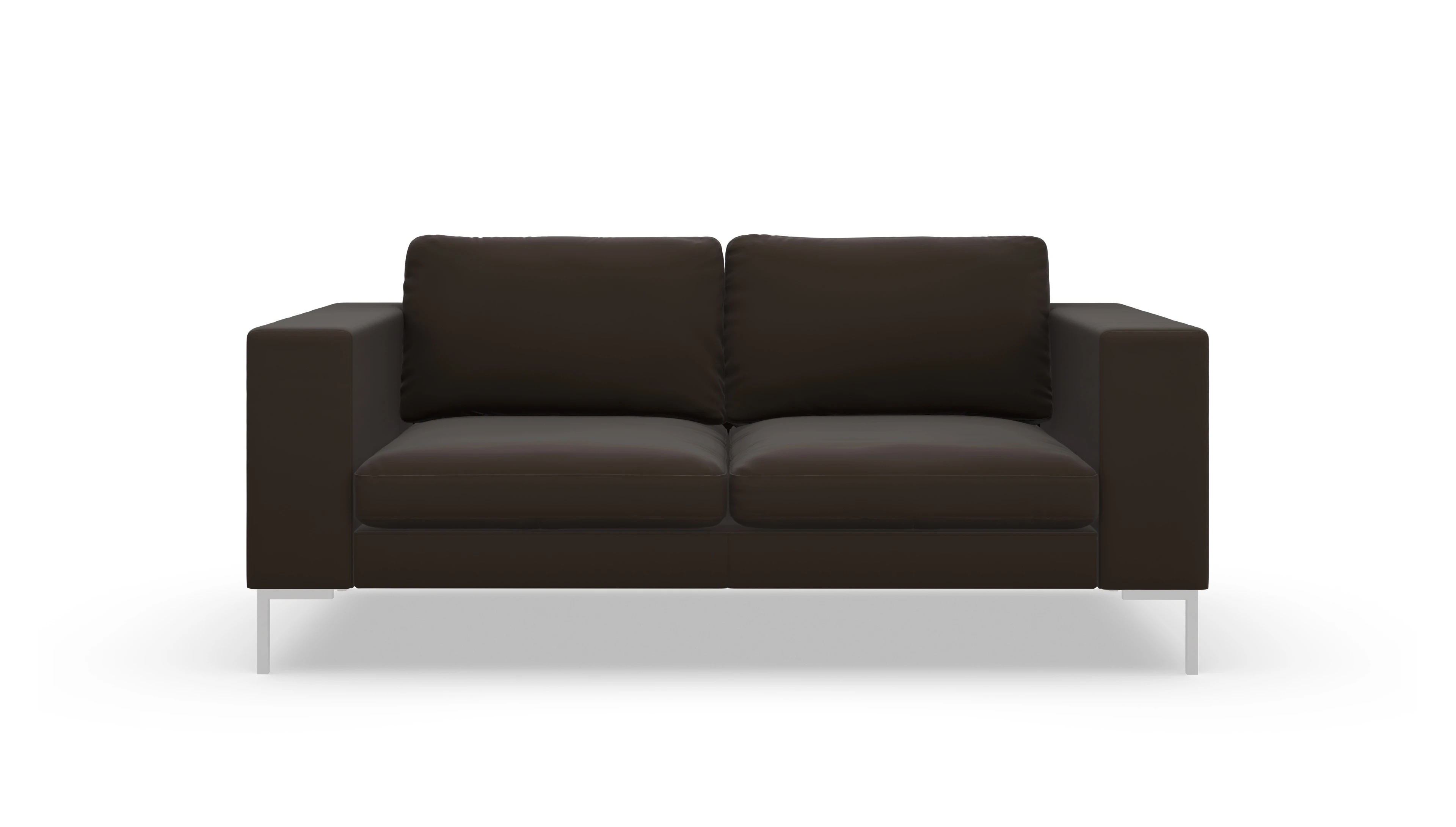 Paludan Ledersofa Ansicht des Produktes Paludan 2-Sitzer in Leder braun