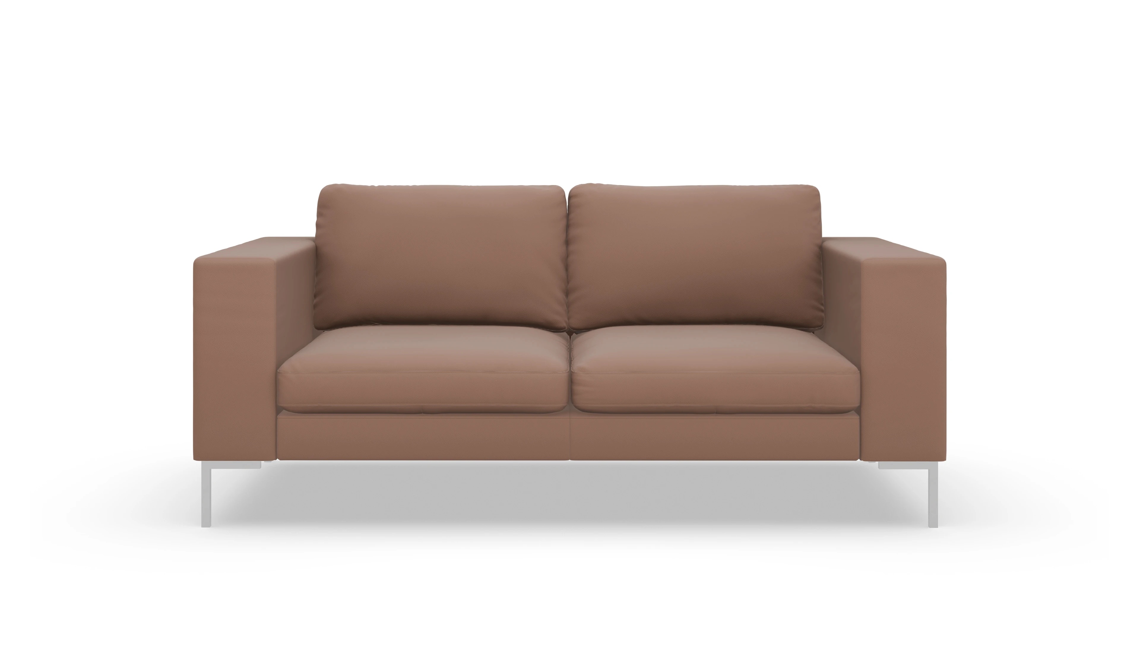 Paludan Ledersofa Ansicht des Produktes Paludan 2-Sitzer in Leder braun