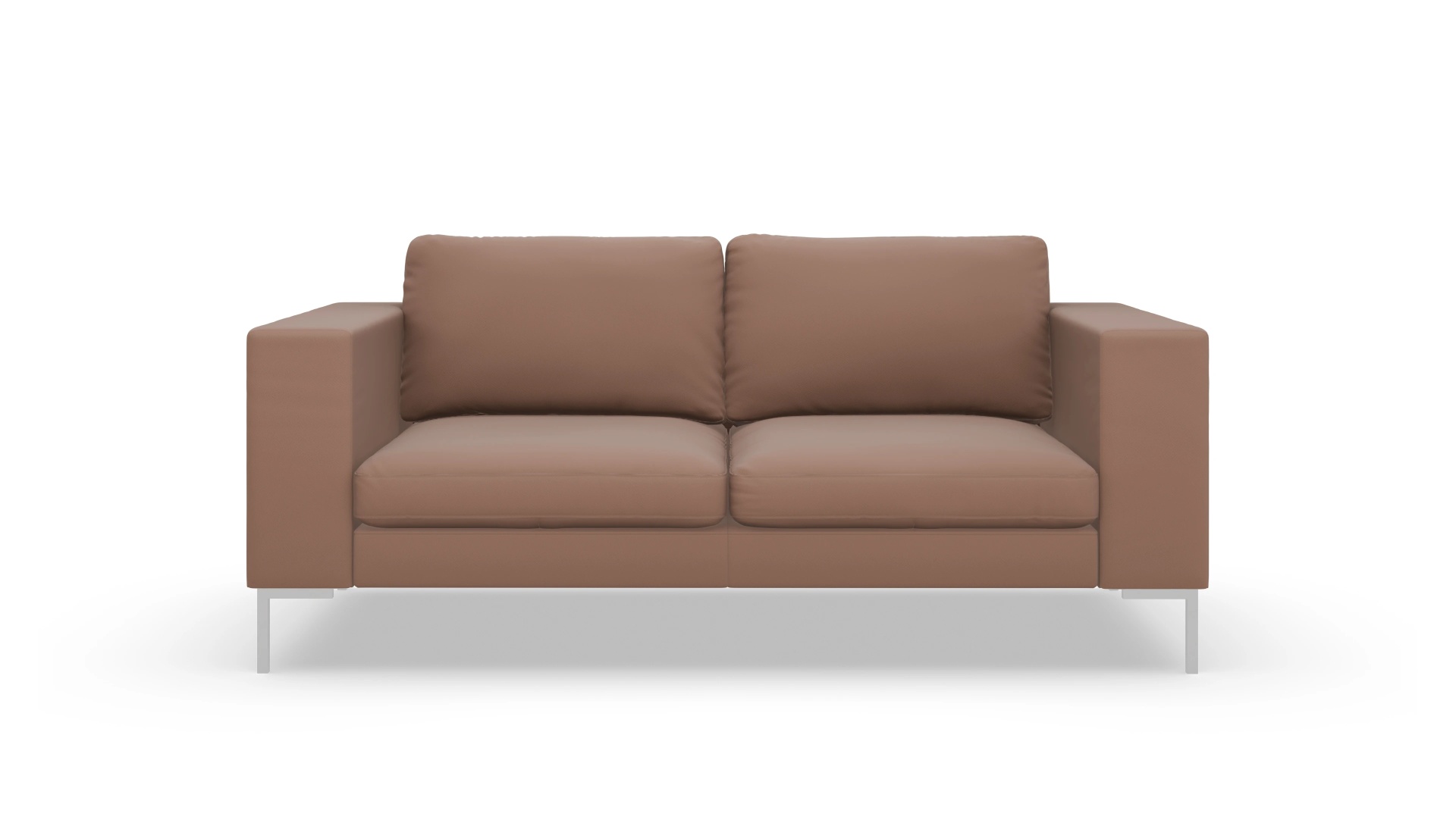 Paludan Ledersofa Ansicht des Produktes Paludan 2-Sitzer in Leder braun