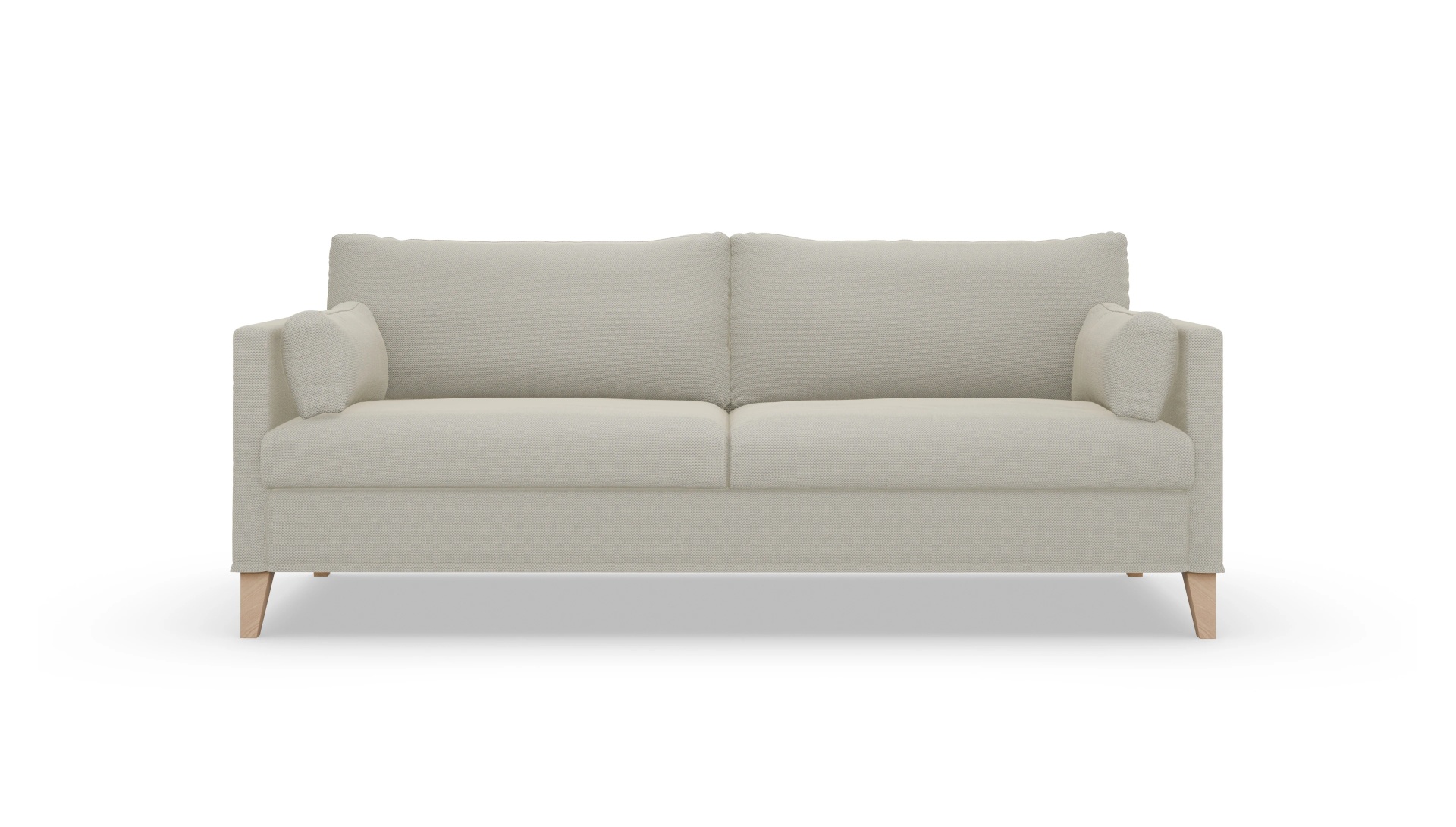 Jensen Hussensofa Ansicht des Produktes Jensen 3-Sitzer in Stoff weiß