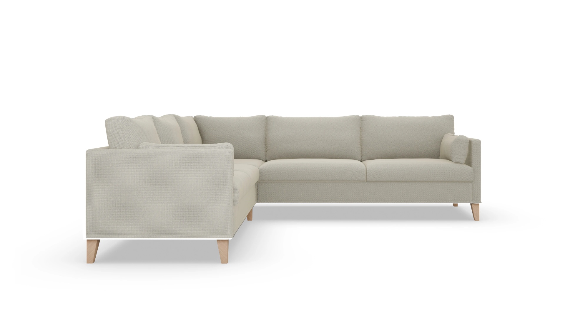 Ansicht des Produktes Jensen Ecksofa Links in Stoff weiß