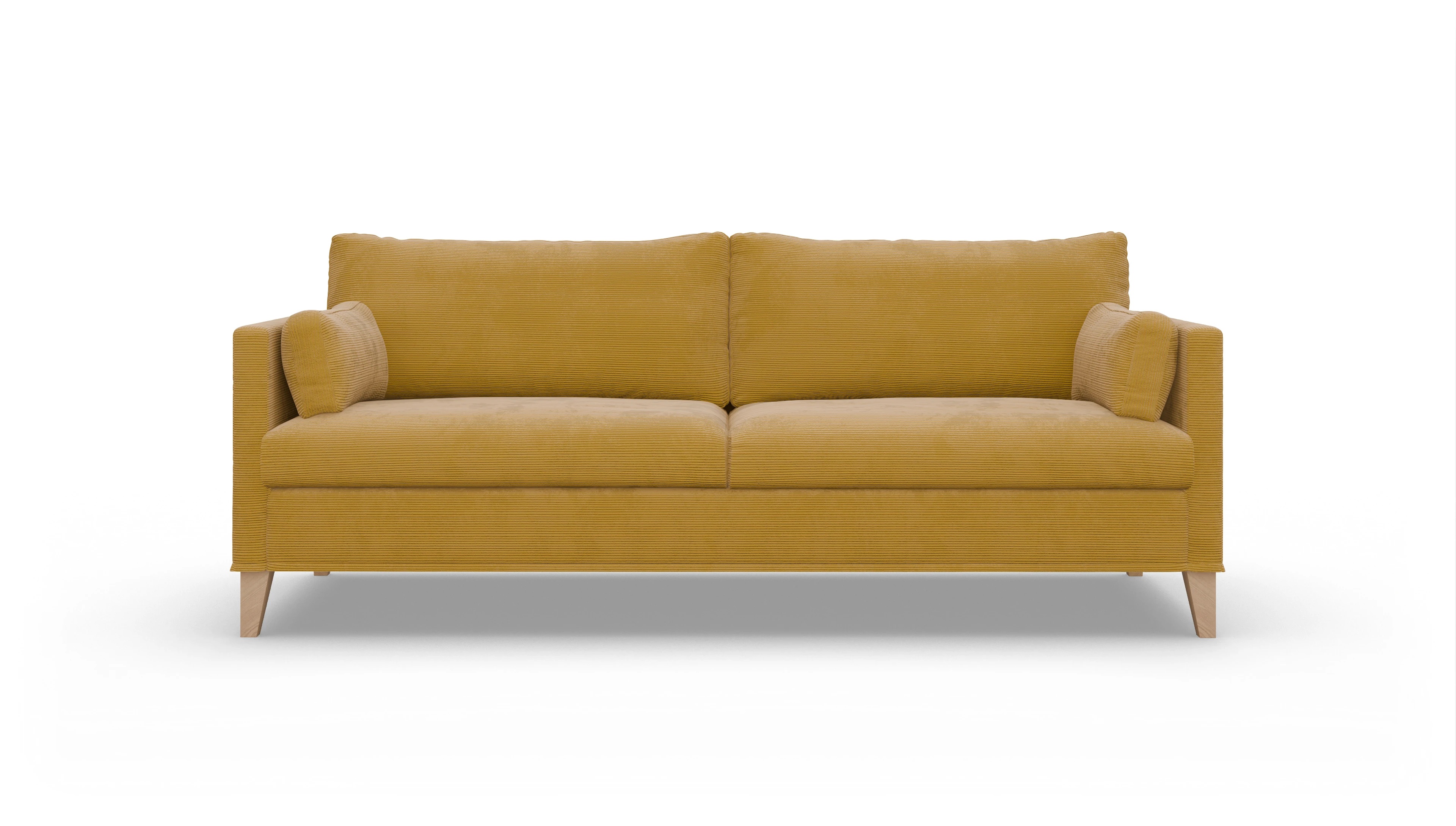 Ansicht des Produktes Jensen 3-Sitzer in Cord gelb