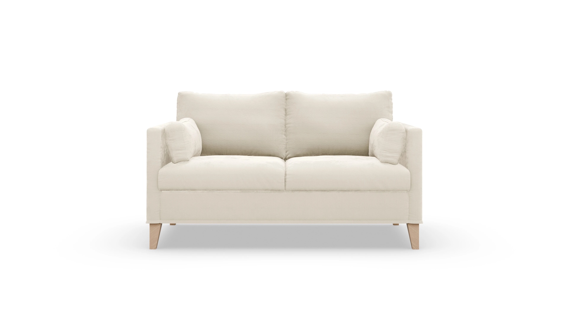 Jensen Hussensofa Ansicht des Produktes Jensen 2-Sitzer in Cord weiß