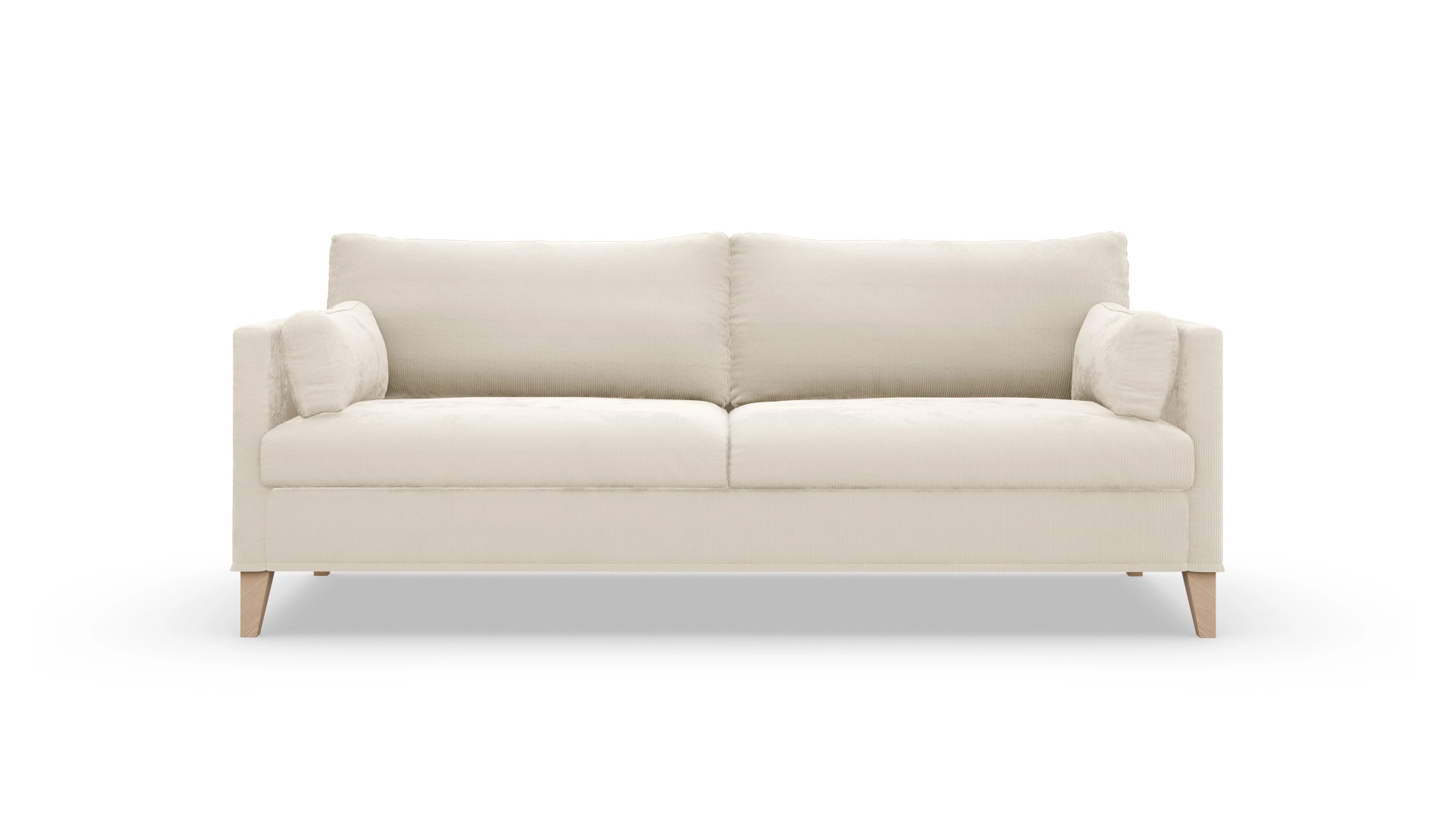 Jensen Hussensofa Ansicht des Produktes Jensen 3-Sitzer in Cord weiß