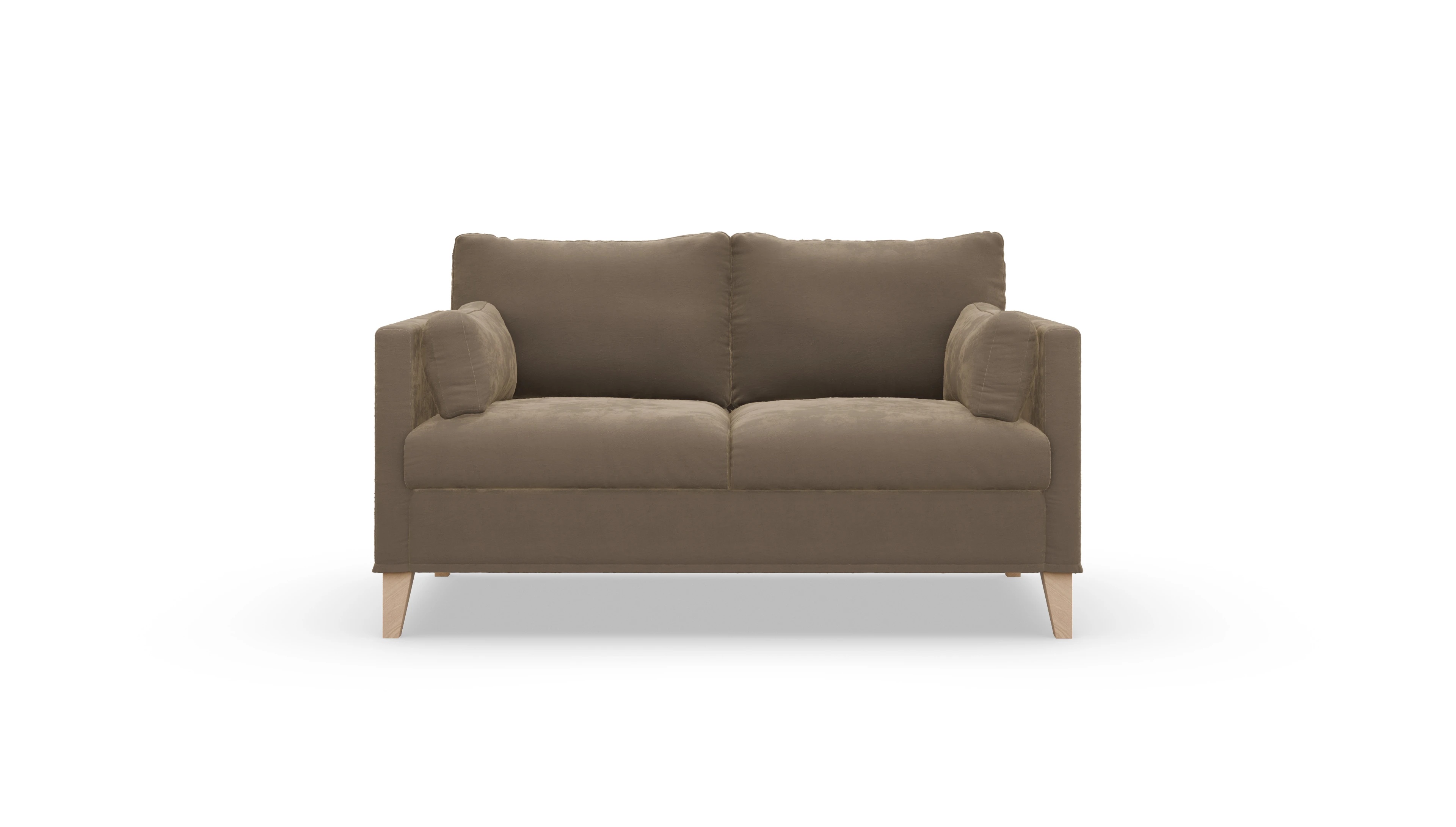 Design Hussensofa Jensen Samt braun