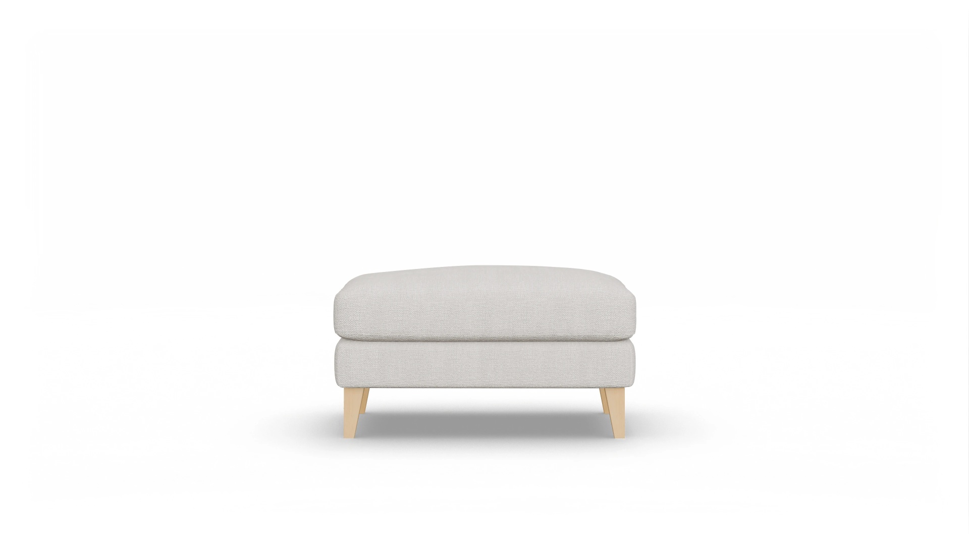 Montes Stoffhocker Ansicht des Produktes Montes Hocker in Stoff weiß