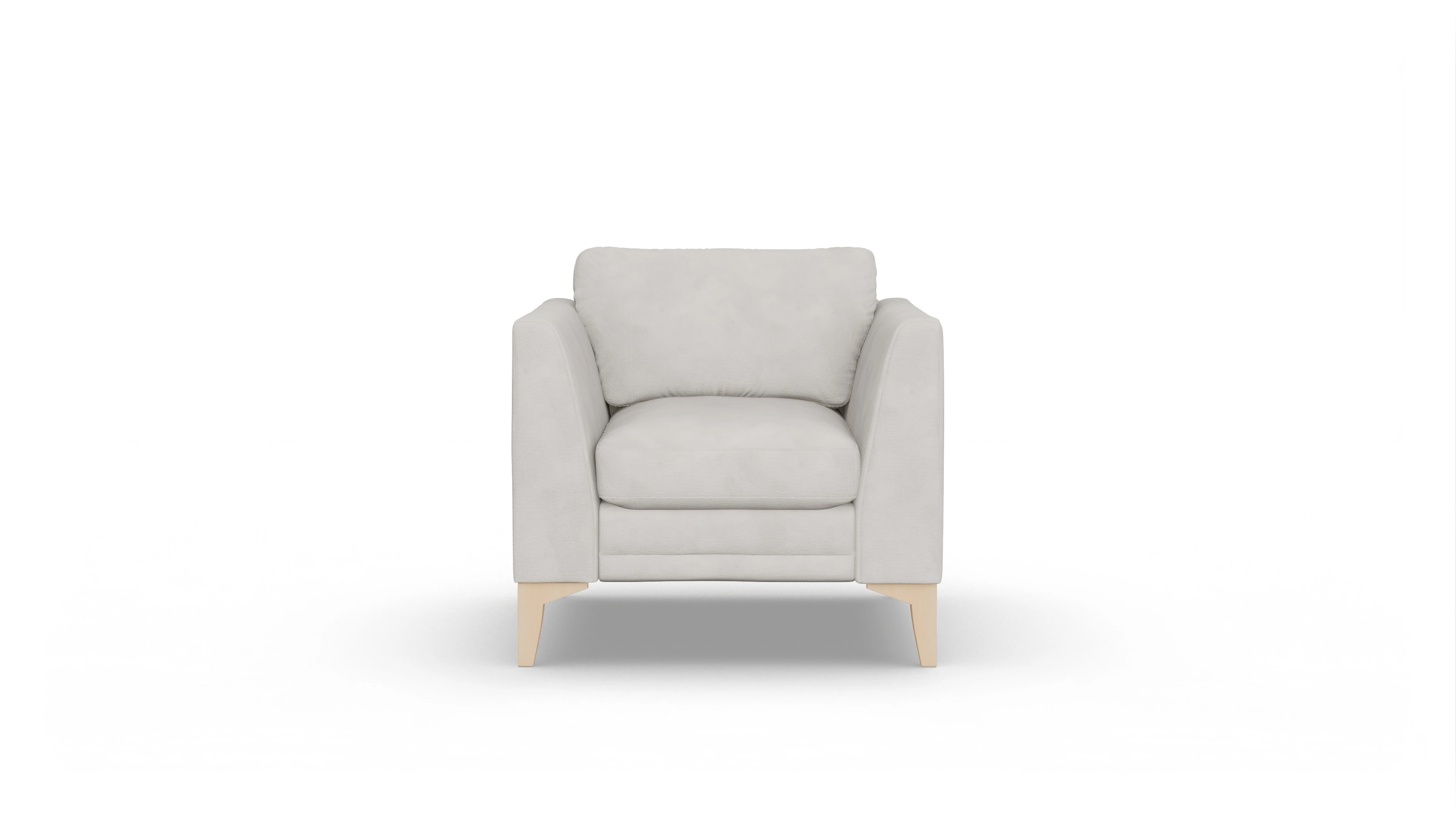 Village Stoffsessel Ansicht des Produktes Village Sessel in Samt weiß