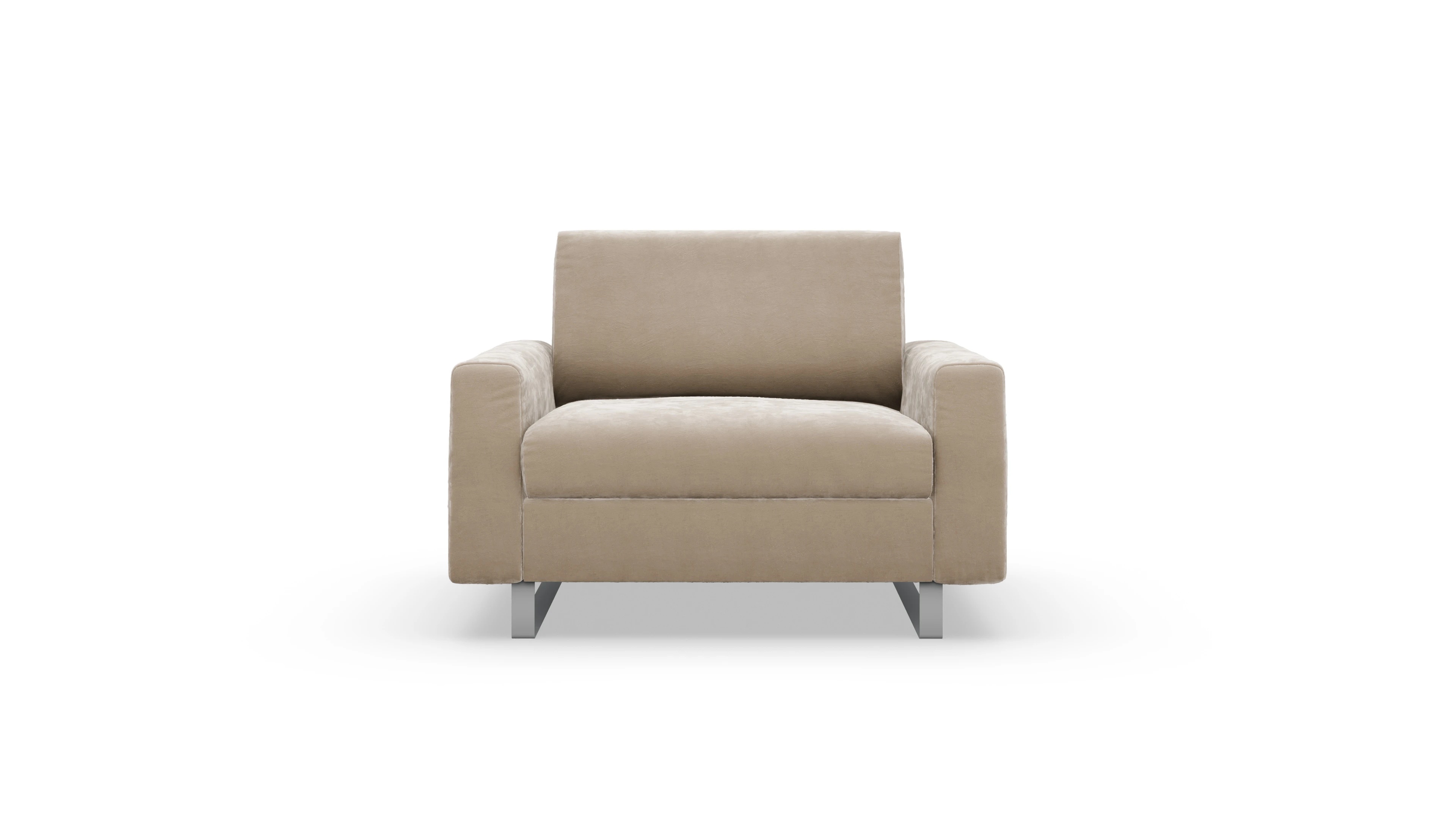 Ansicht des Produktes Fontego Sessel in Samt beige