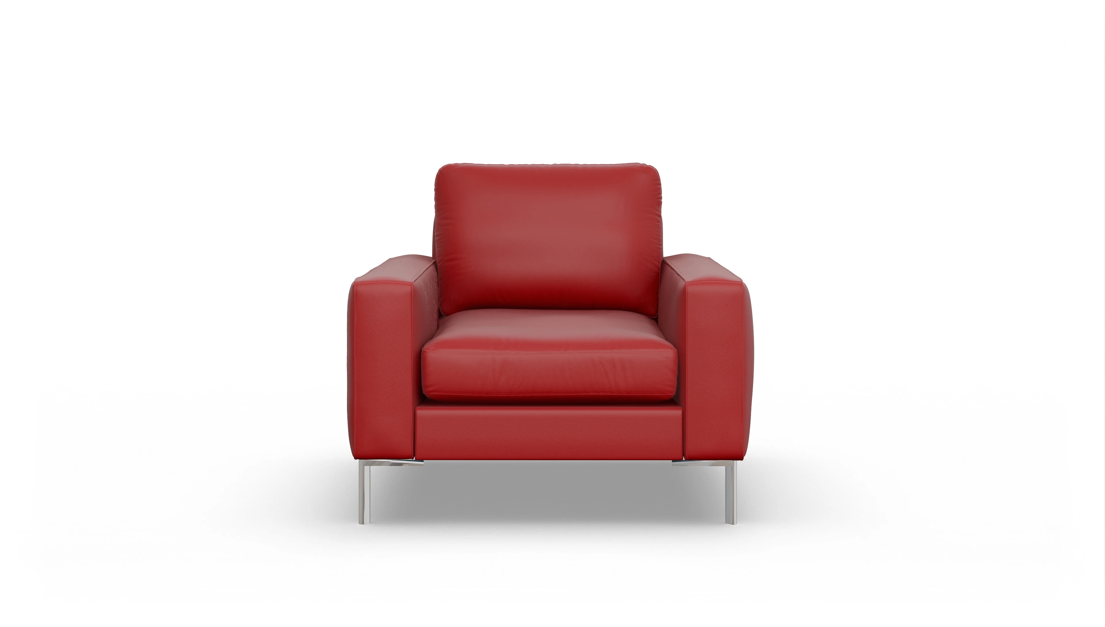 Pinedo Ledersessel Leder rot