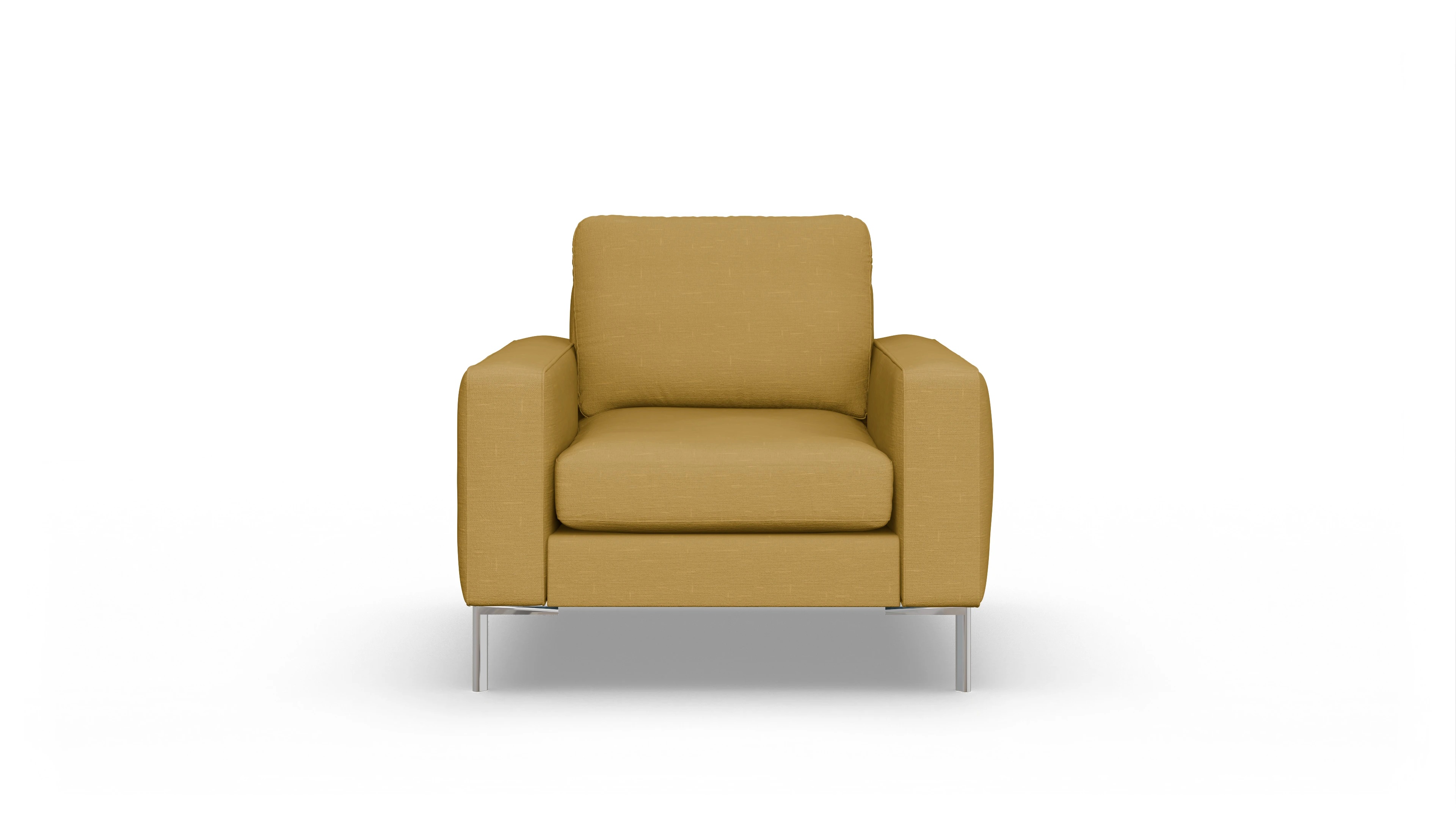 Ansicht des Produktes Pinedo Sessel in Stoff gelb