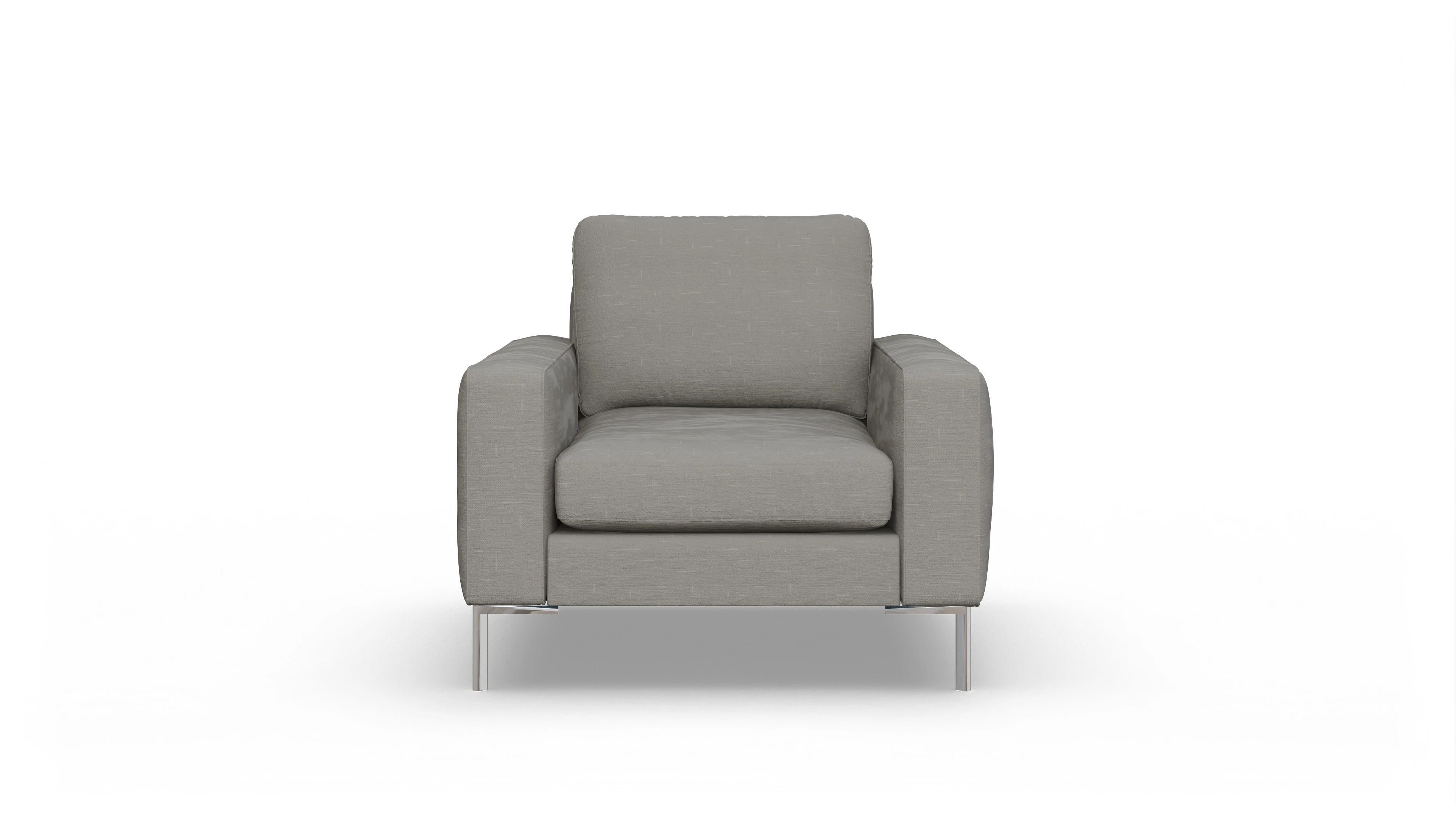 Ansicht des Produktes Pinedo Sessel in Stoff grau