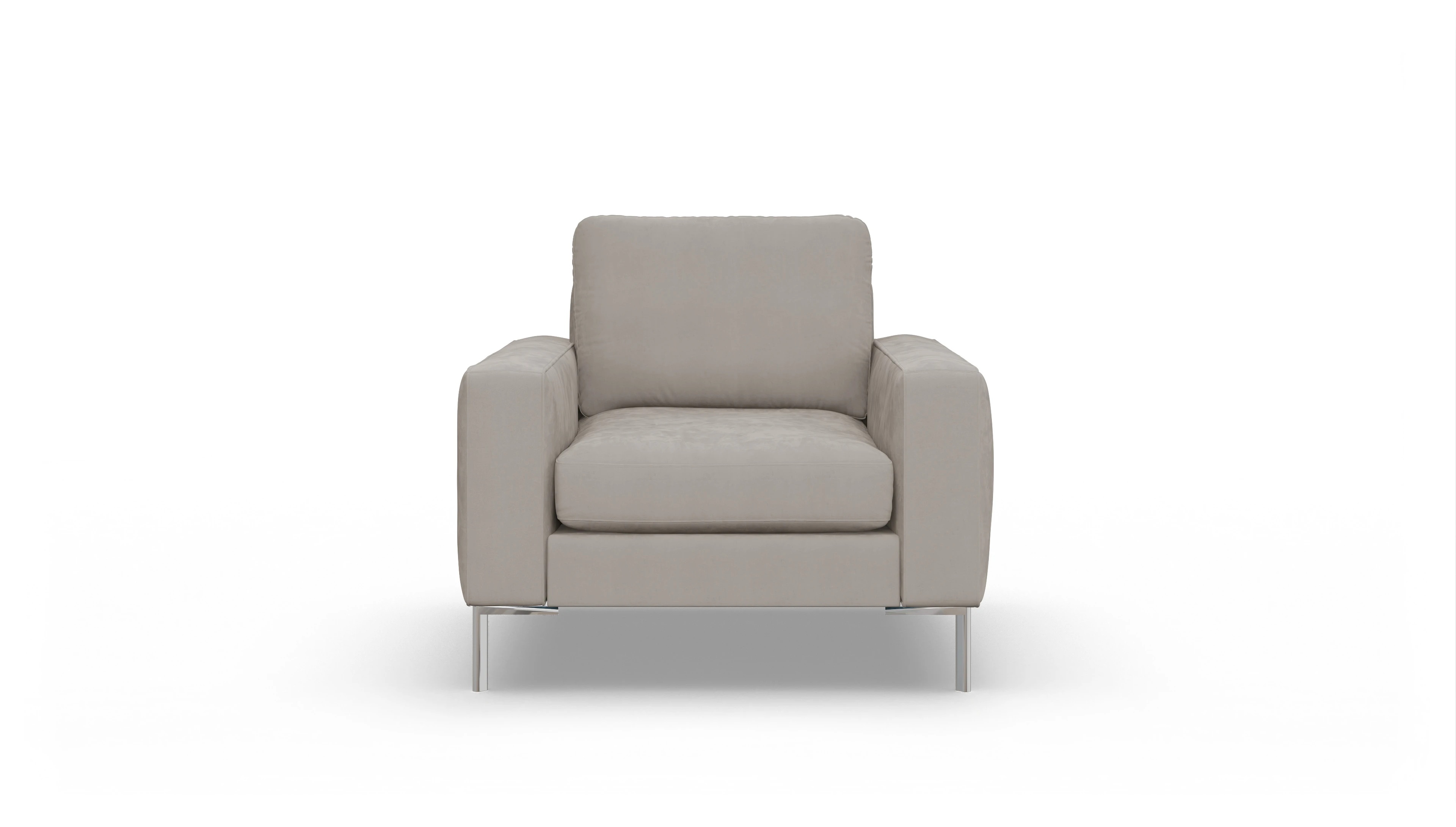 Ansicht des Produktes Pinedo Sessel in Samt braun