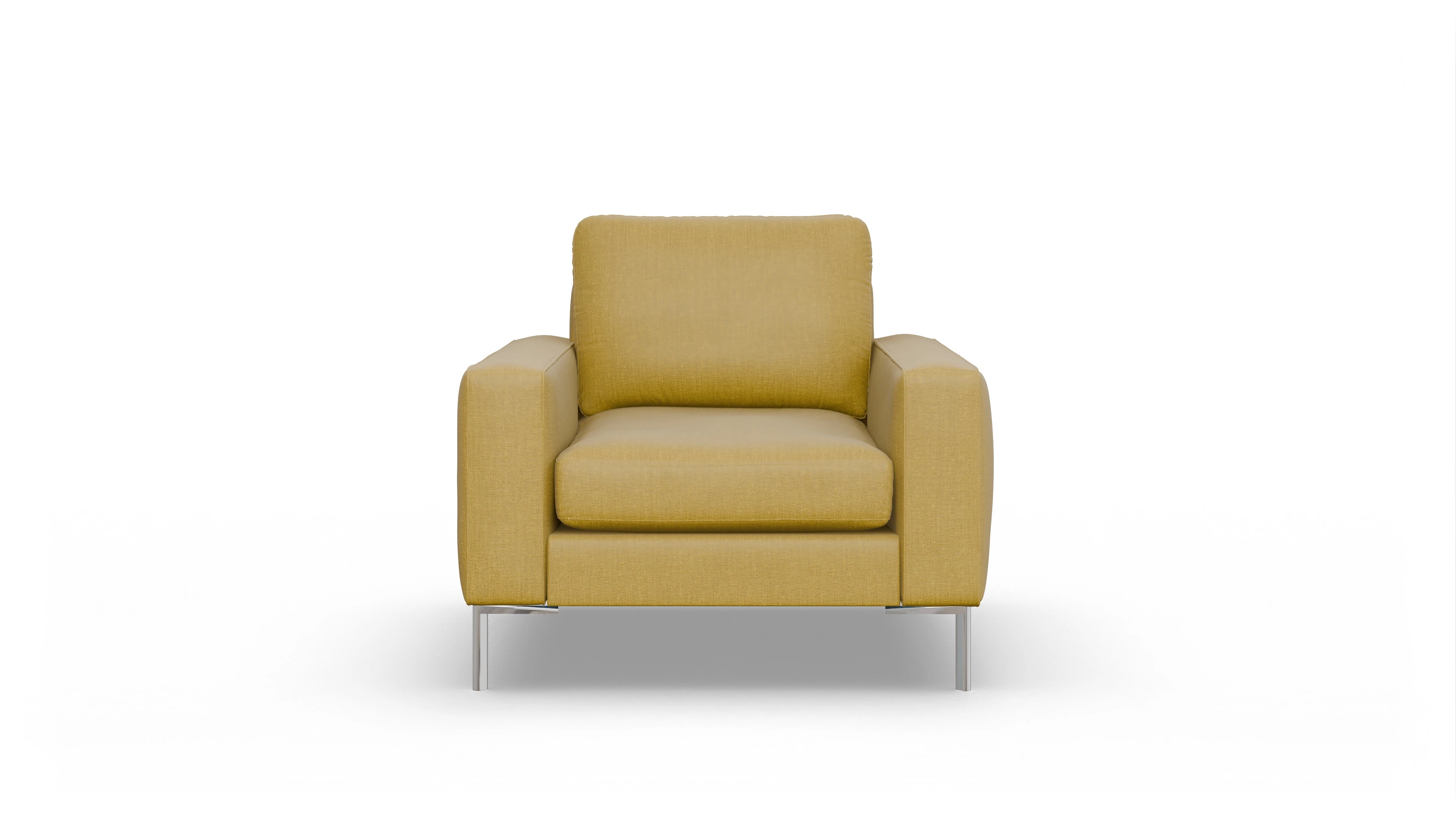 Ansicht des Produktes Pinedo Sessel in Stoff gelb