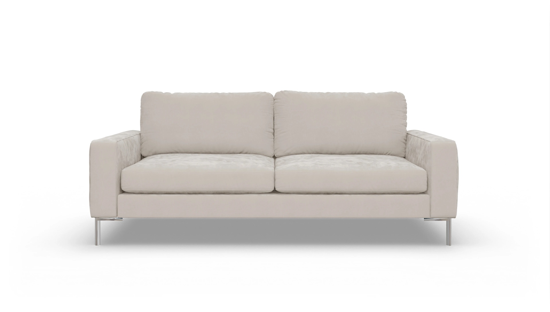 Pinedo Stoffsofa Ansicht des Produktes Pinedo 3,5-Sitzer in Samt weiß