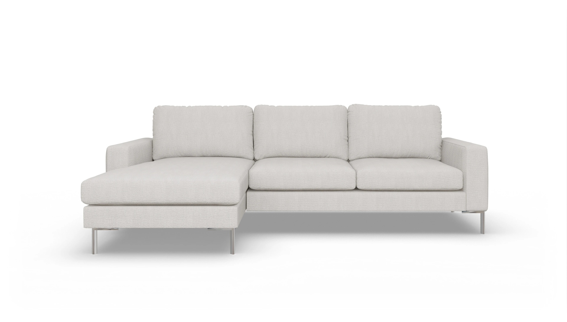 Ansicht des Produktes Pinedo Sofa mit Rec links in Stoff weiß