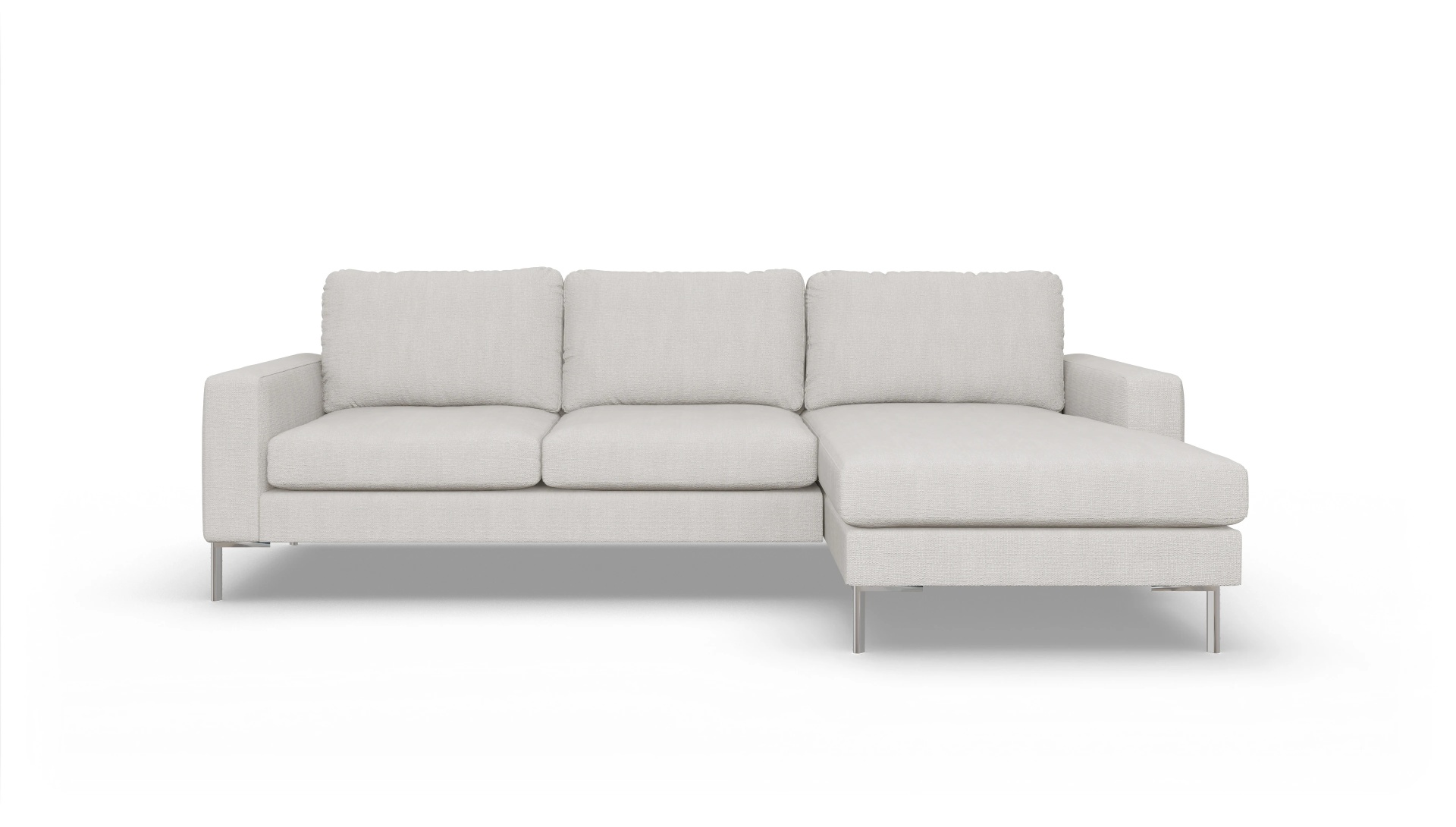 Ansicht des Produktes Pinedo Sofa mit Rec rechts in Stoff weiß