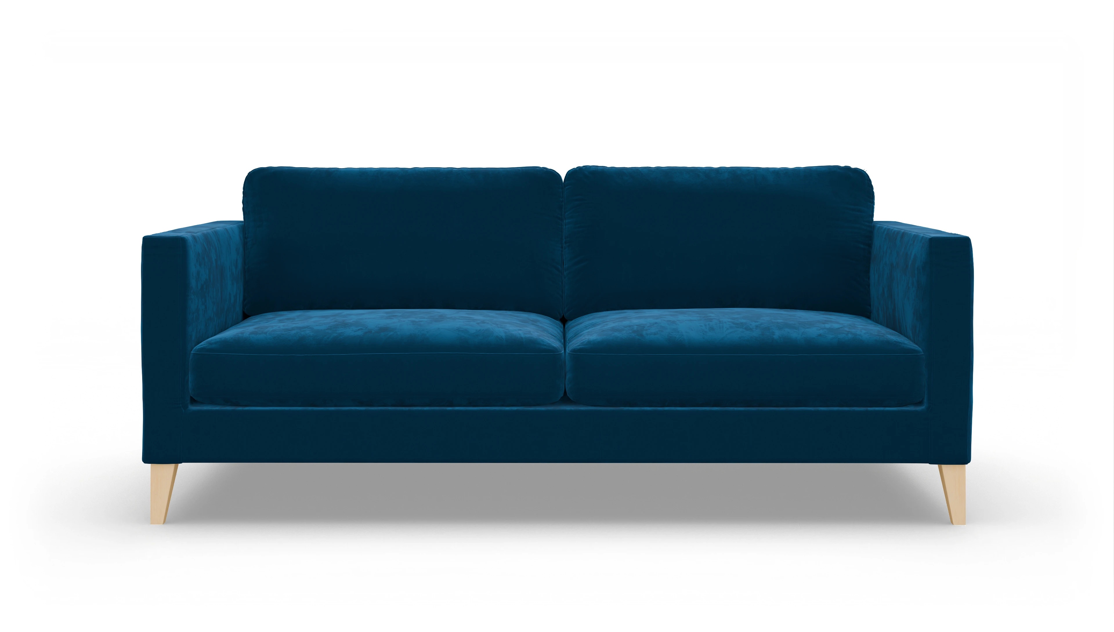 Montes Stoffsofa Ansicht des Produktes Montes 3,5-Sitzer in Samt blau