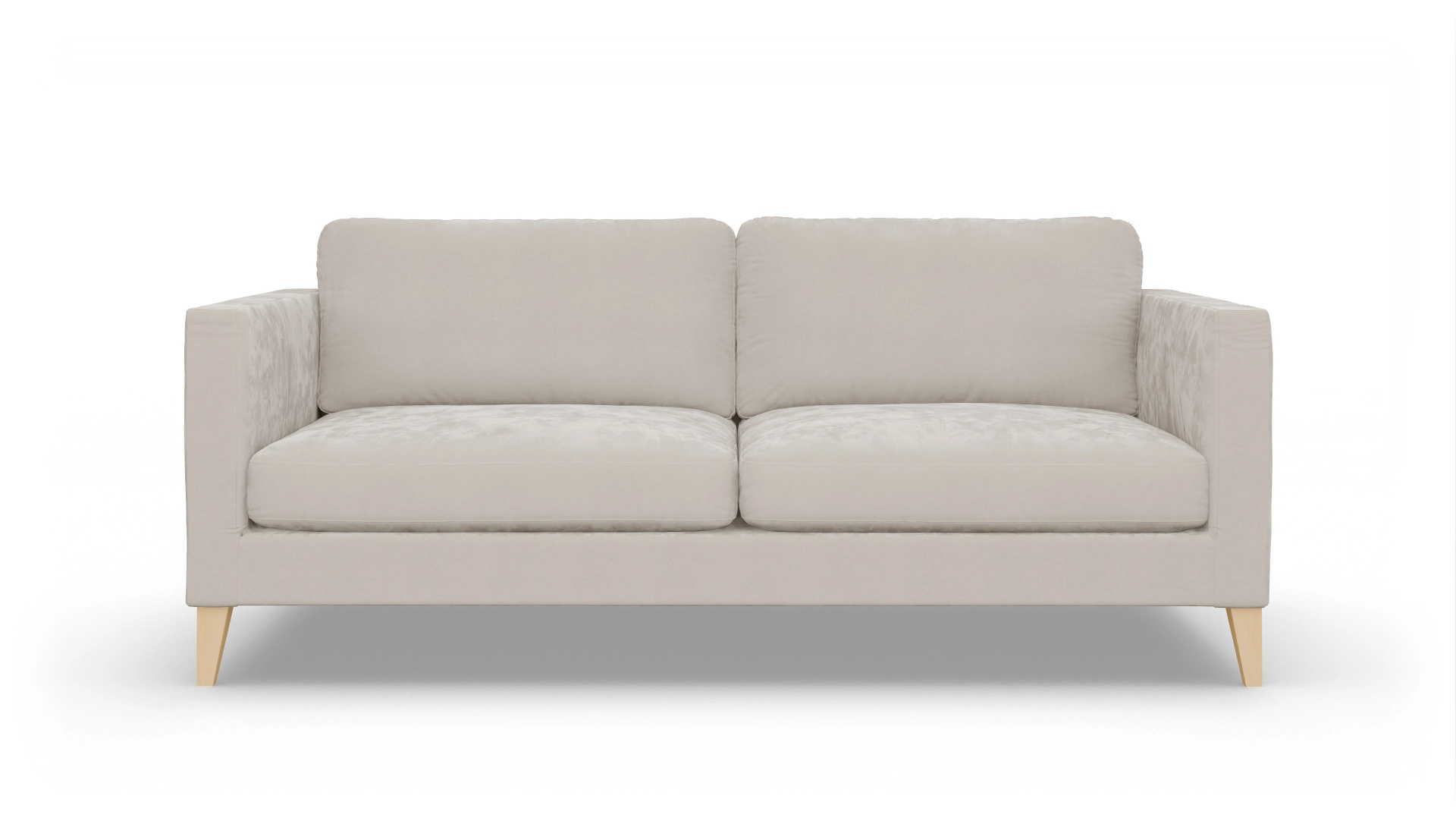 Montes Stoffsofa Ansicht des Produktes Montes 3,5-Sitzer in Samt weiß
