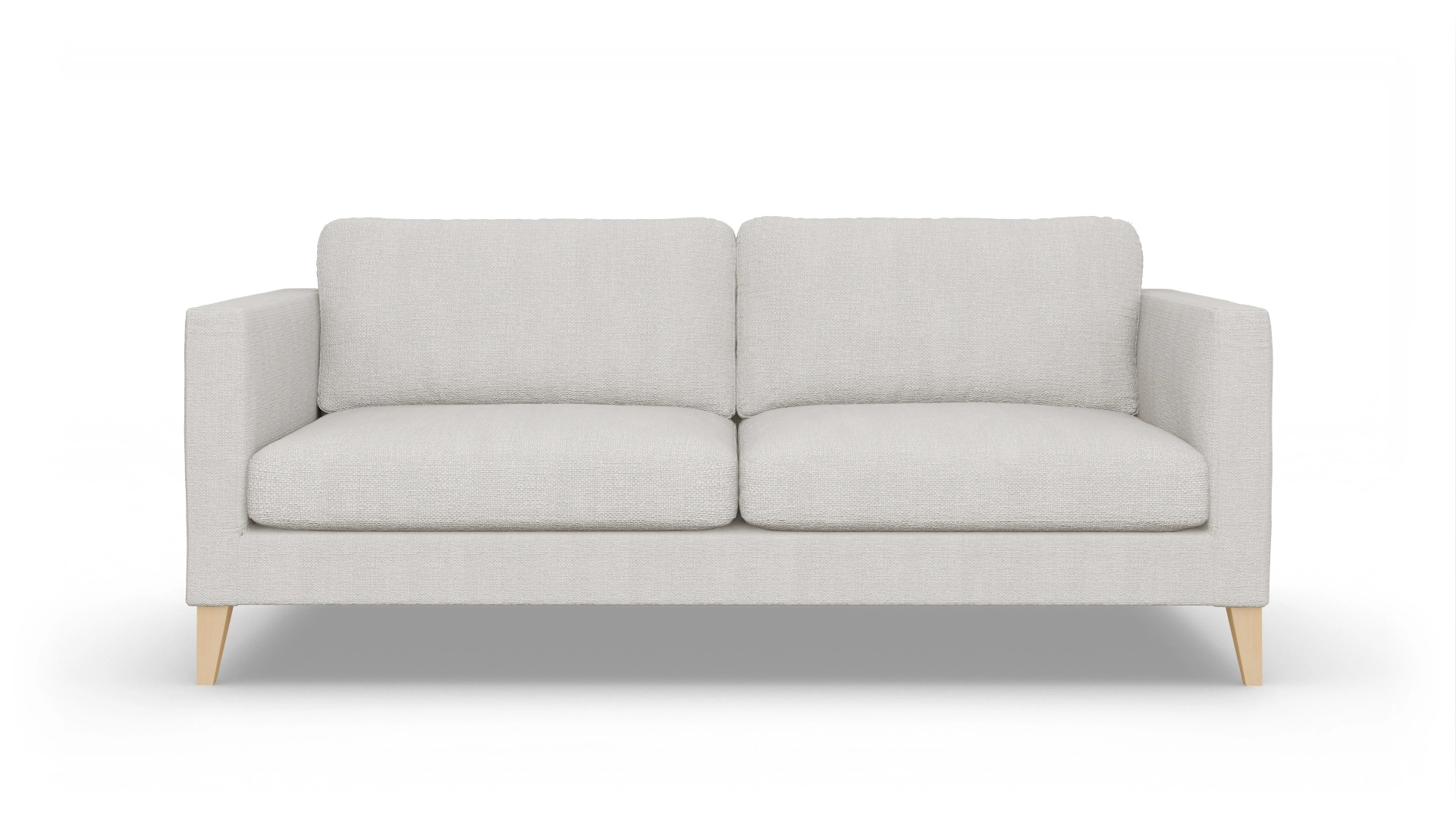 Montes Stoffsofa Ansicht des Produktes Montes 3,5-Sitzer in Stoff weiß