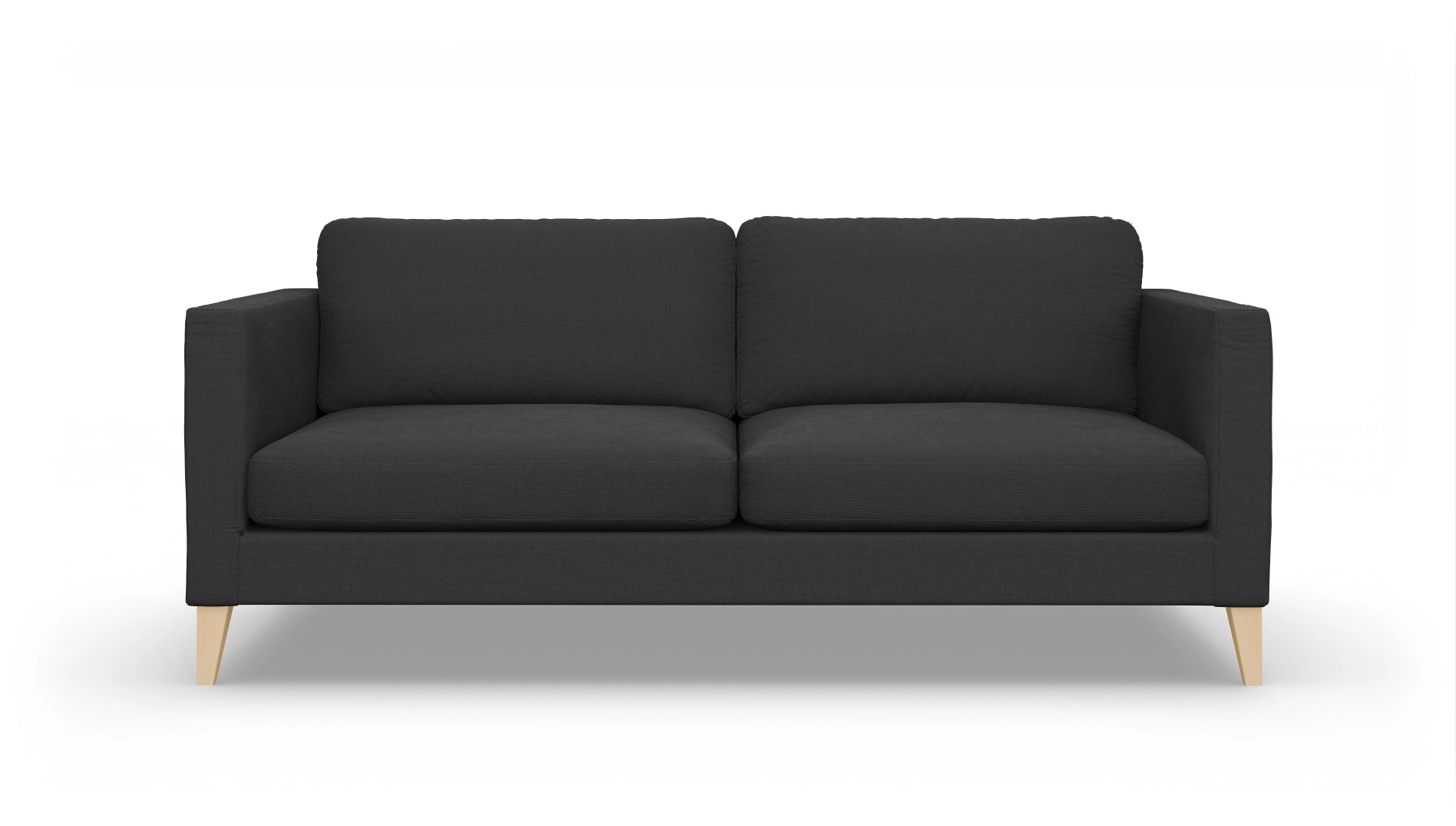 Montes Stoffsofa Ansicht des Produktes Montes 3,5-Sitzer in Stoff schwarz