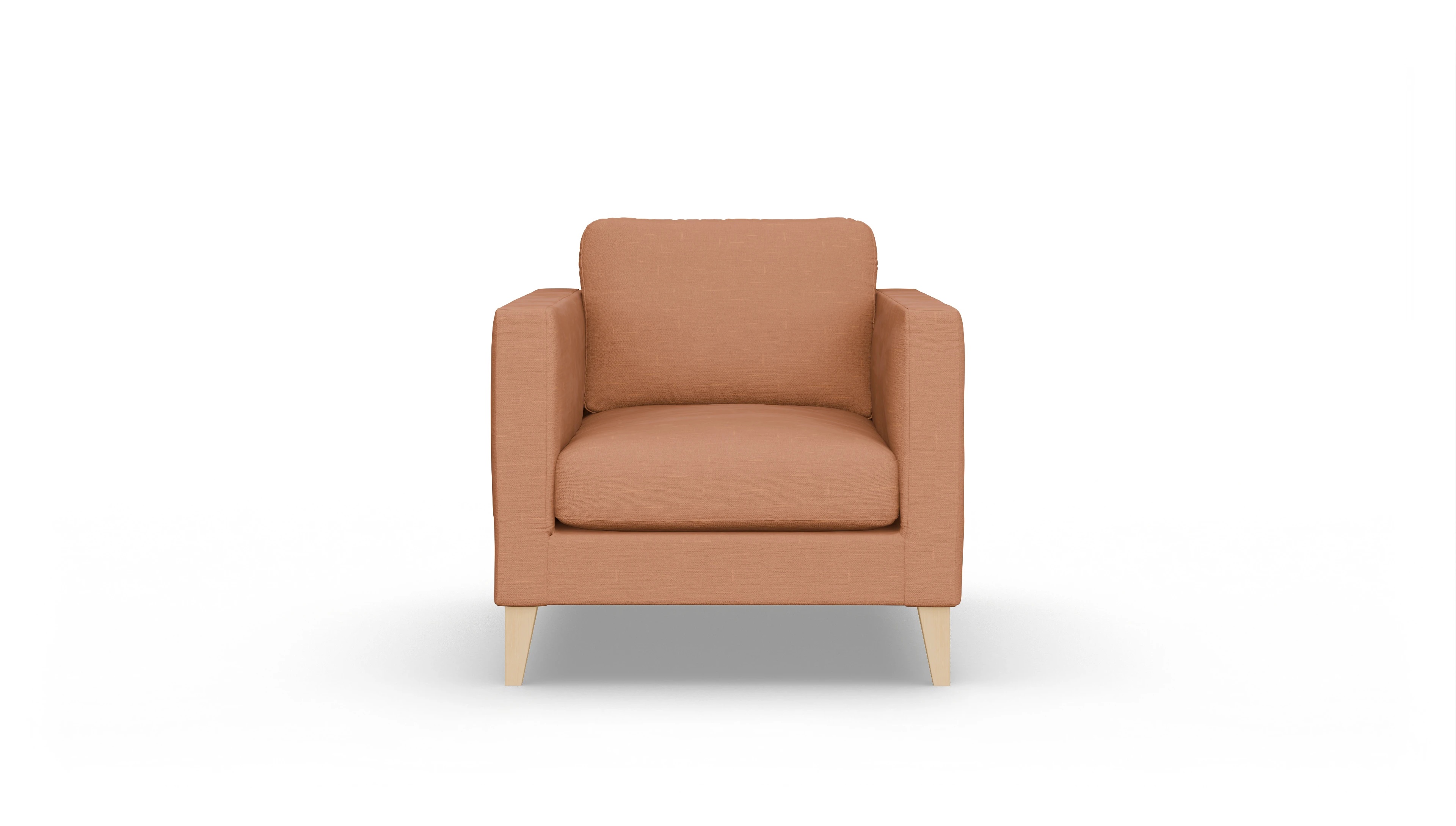 Montes Stoffsessel Ansicht des Produktes Montes Sessel in Stoff orange