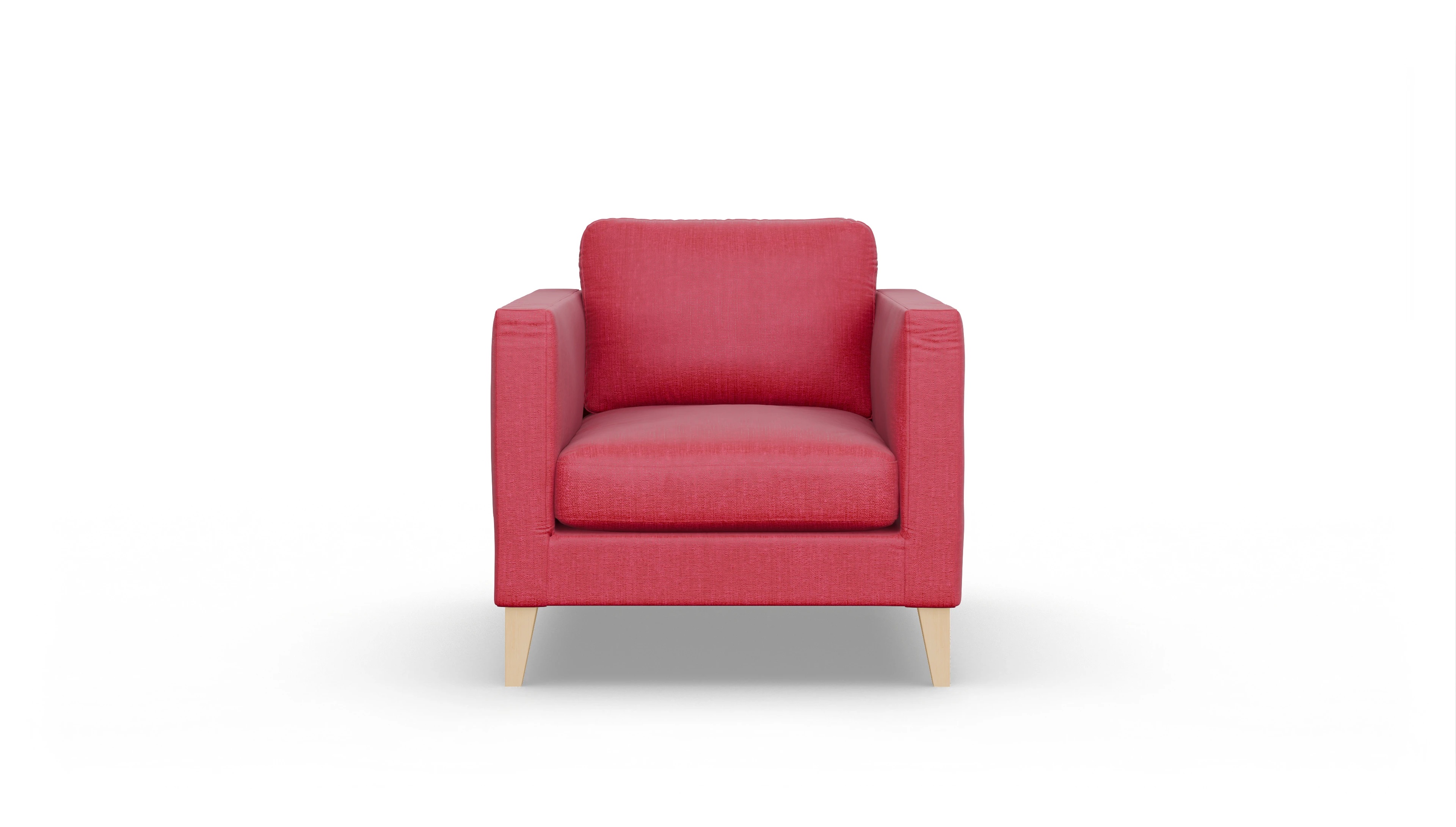 Montes Stoffsessel Ansicht des Produktes Montes Sessel in Stoff rot