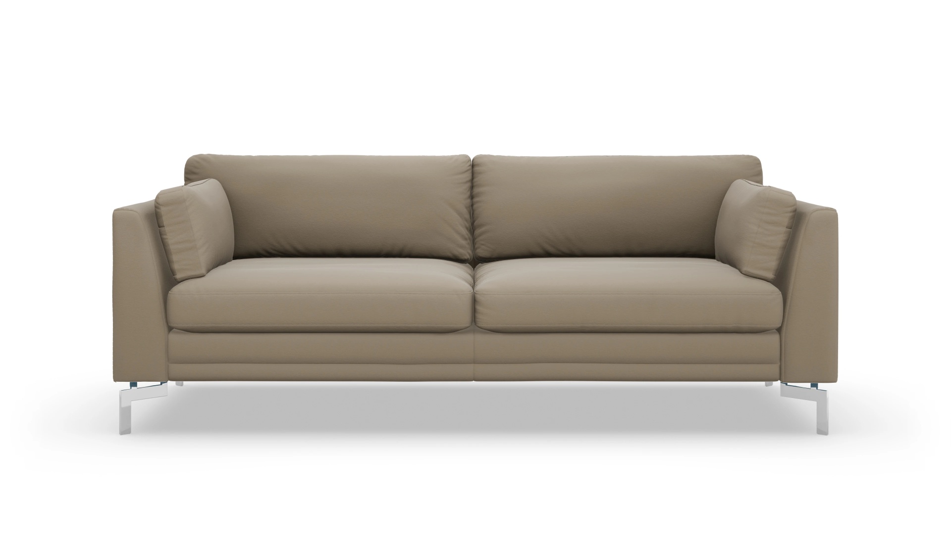 Lexington Ledersofa Ansicht des Produktes Lexington 3-Sitzer in Leder grau
