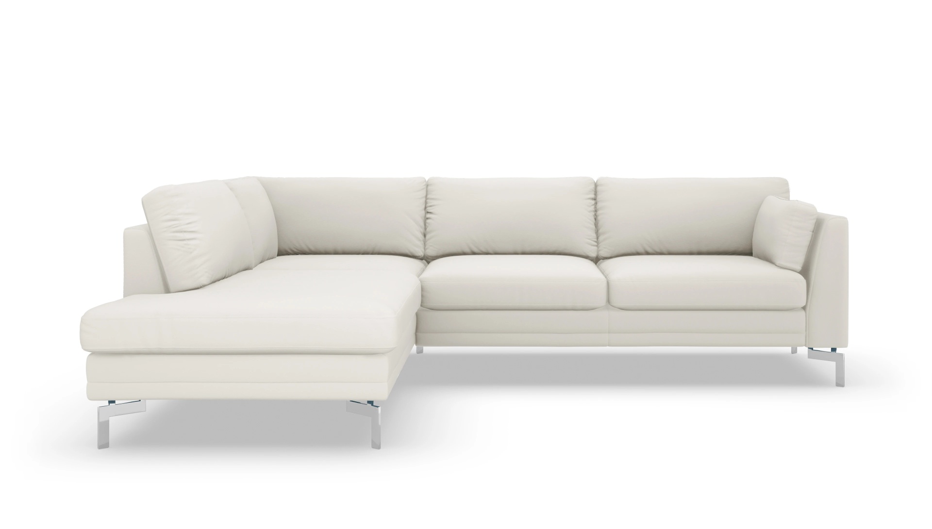 Ansicht des Produktes Lexington Sofa mit Rec links in Leder weiß