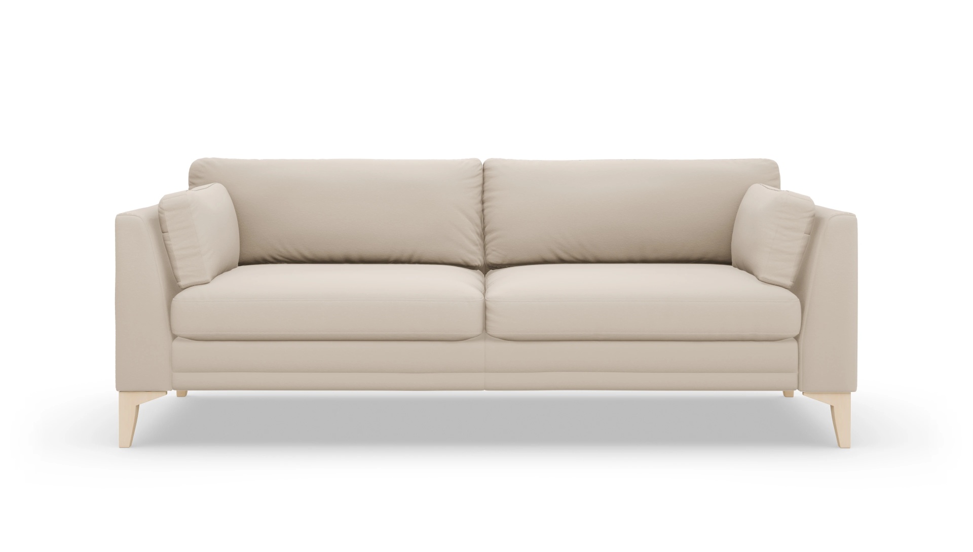 Village Ledersofa Ansicht des Produktes Village 3-Sitzer in Leder beige