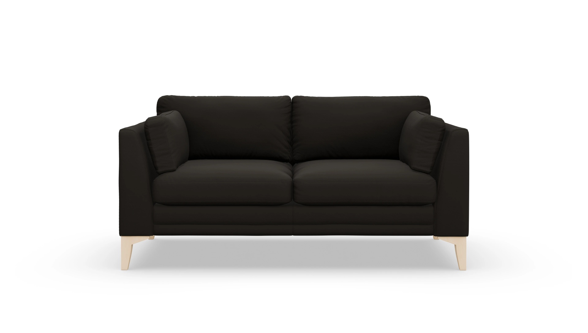 Village Ledersofa Ansicht des Produktes Village 2-Sitzer in Leder braun