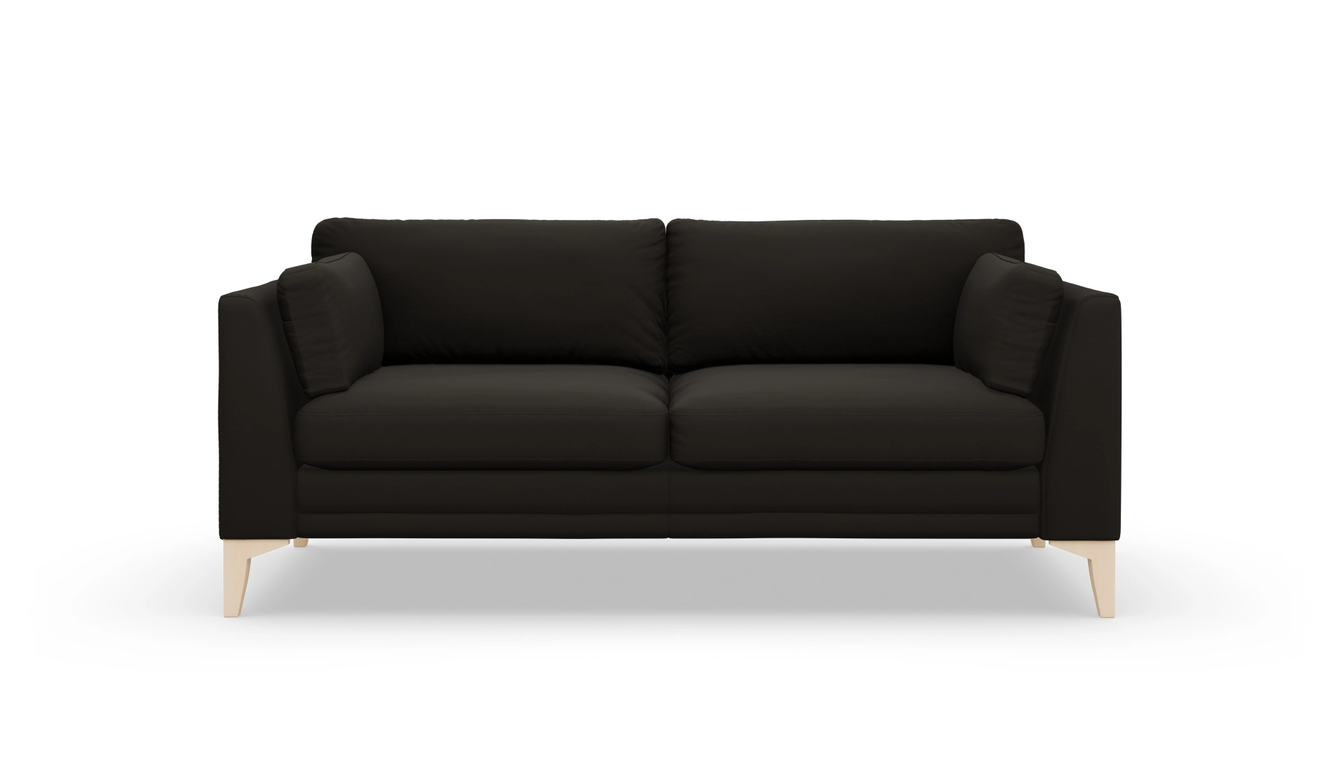 Village Ledersofa Ansicht des Produktes Village 2,5-Sitzer in Leder braun