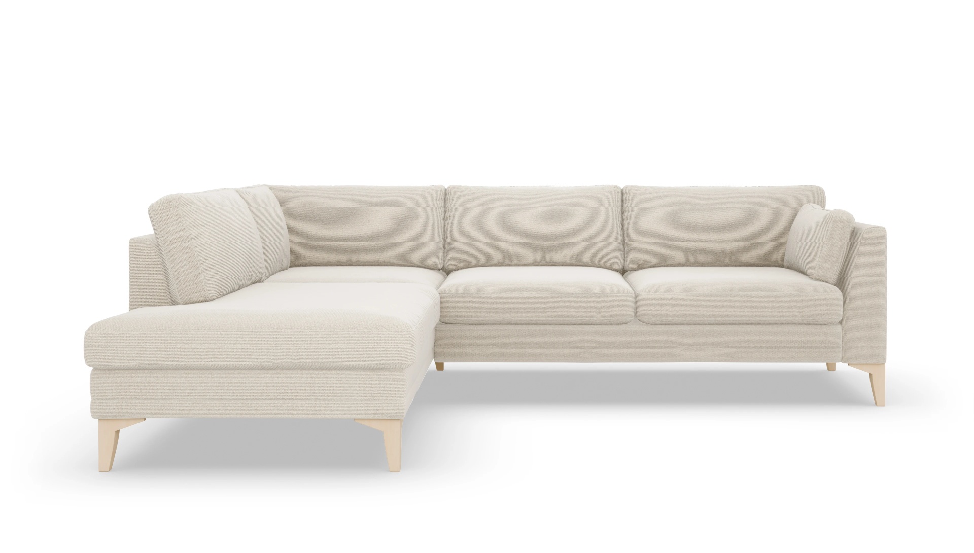 Ansicht des Produktes Village Sofa mit Rec links in Stoff weiß