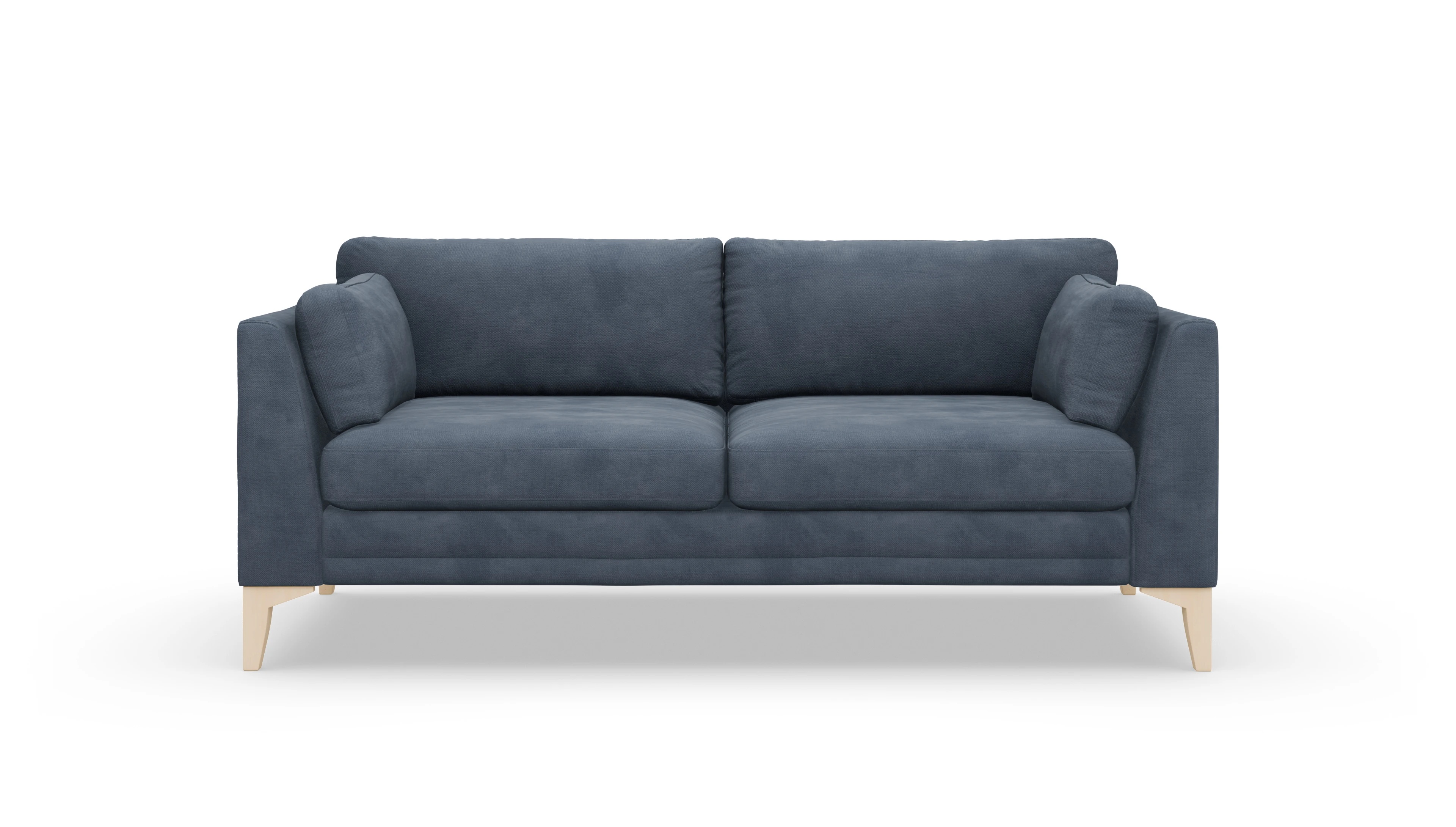 Village Stoffsofa Ansicht des Produktes Village 2,5-Sitzer in Samt blau