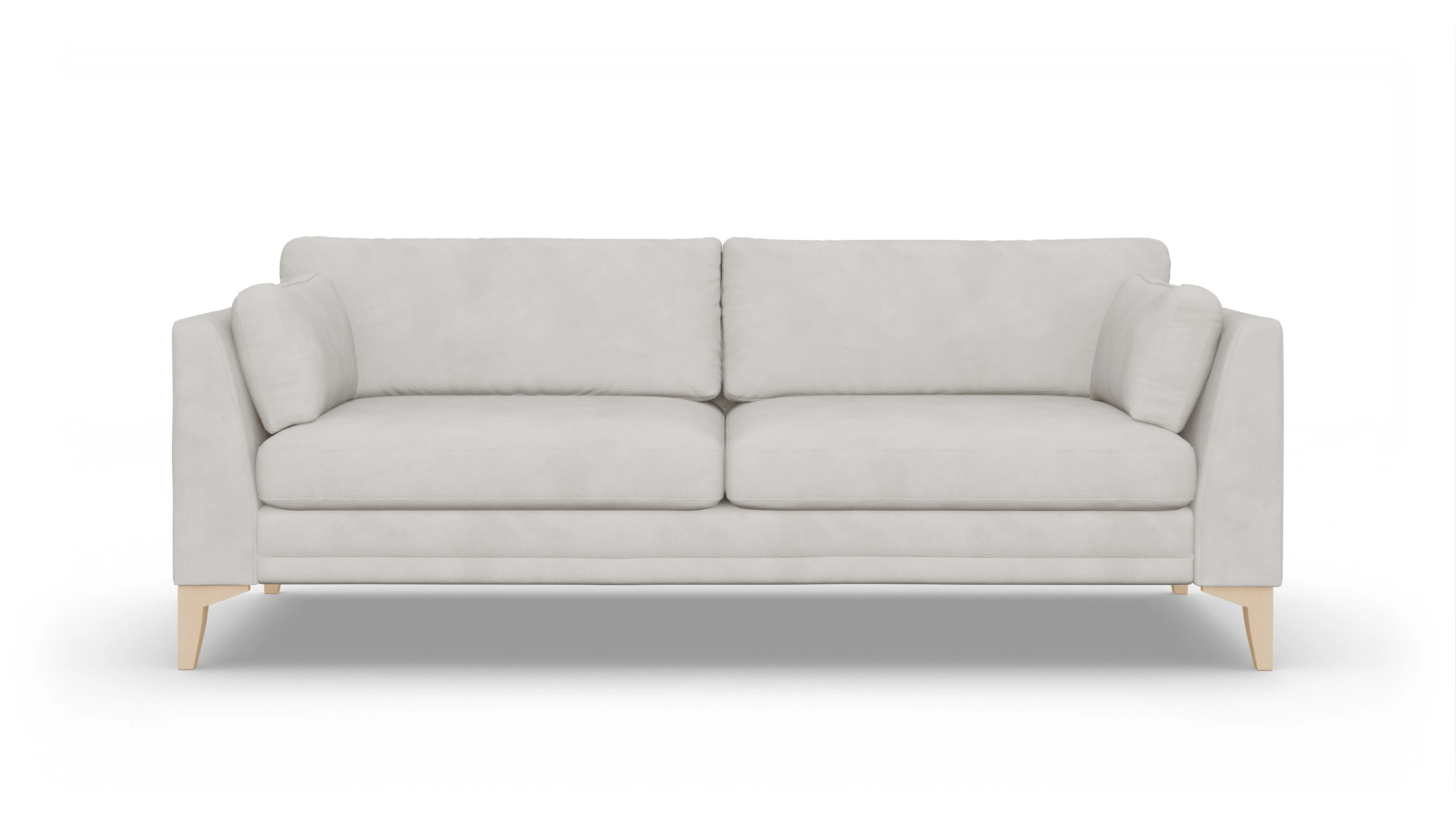 Village Stoffsofa Ansicht des Produktes Village 3-Sitzer in Samt weiß