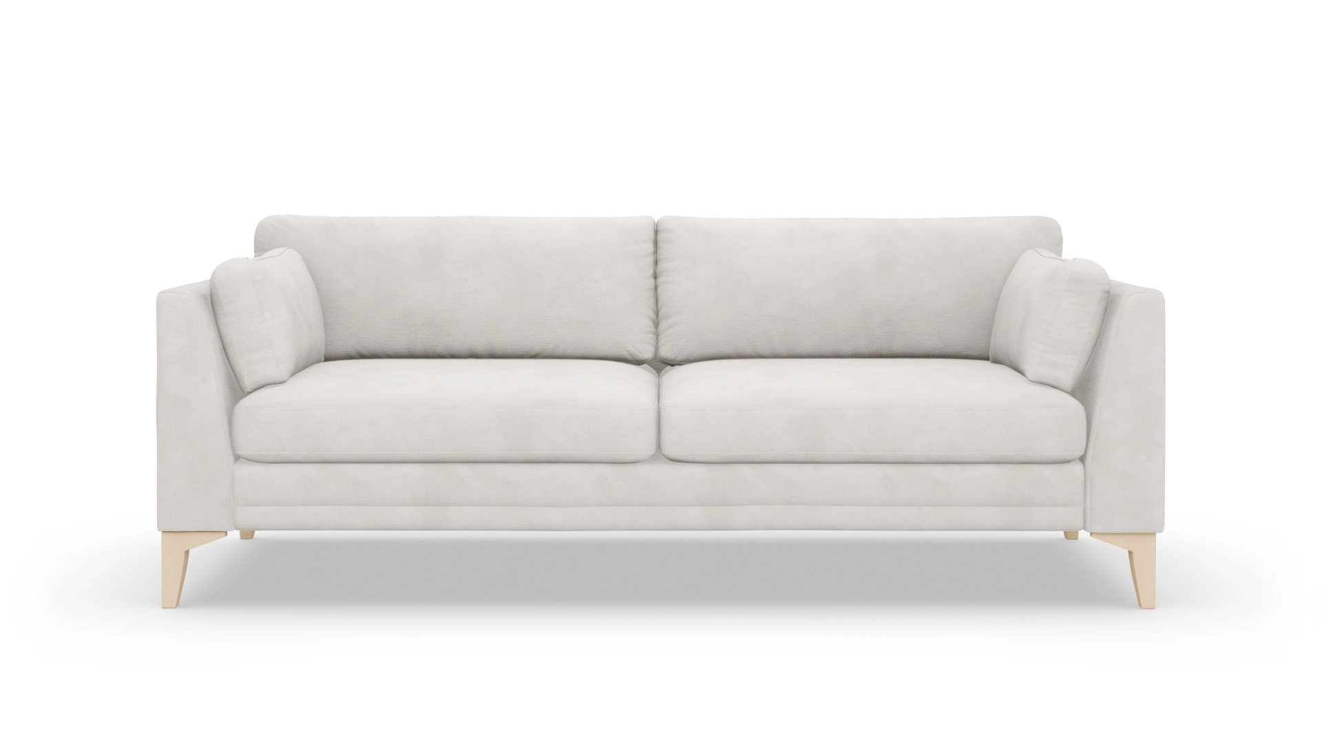 Village Stoffsofa Ansicht des Produktes Village 3-Sitzer in Samt weiß