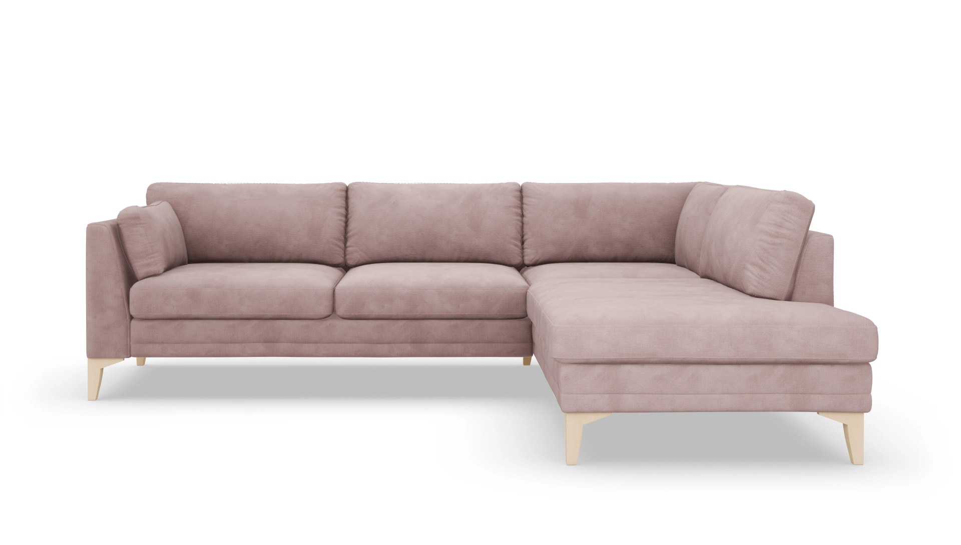 Village Stoffsofa Ansicht des Produktes Village Sofa mit Rec rechts in Samt rot