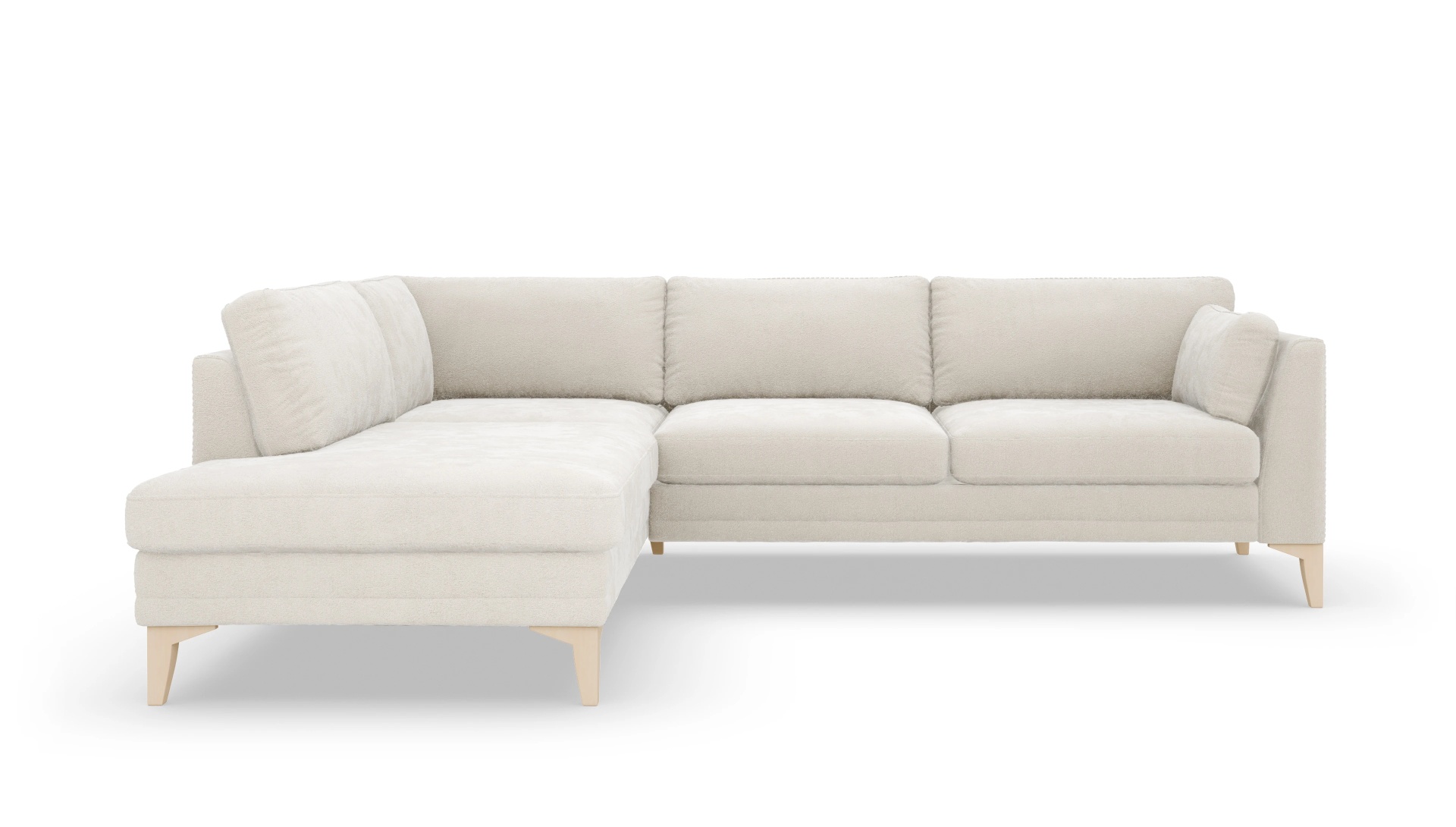 Ansicht des Produktes Village Sofa mit Rec links in Stoff weiß