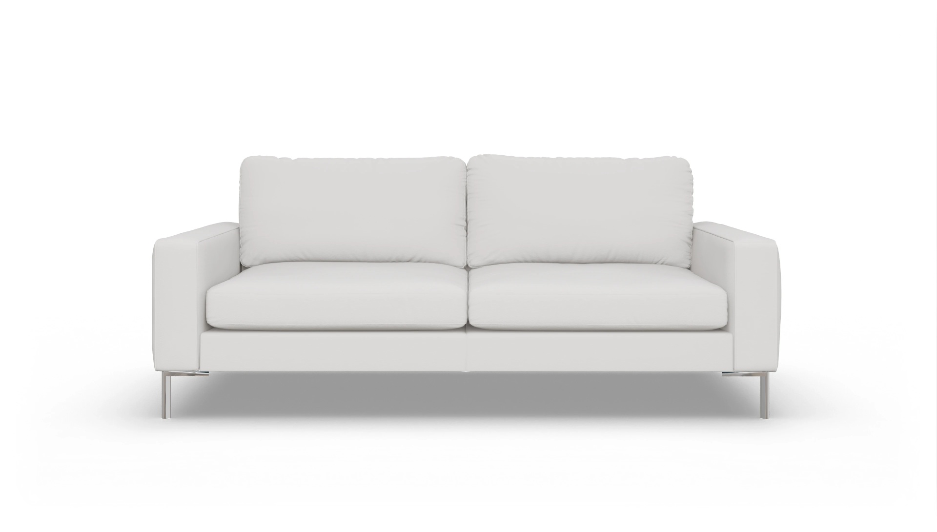 Pinedo Ledersofa Ansicht des Produktes Pinedo 3,5-Sitzer in Leder weiß