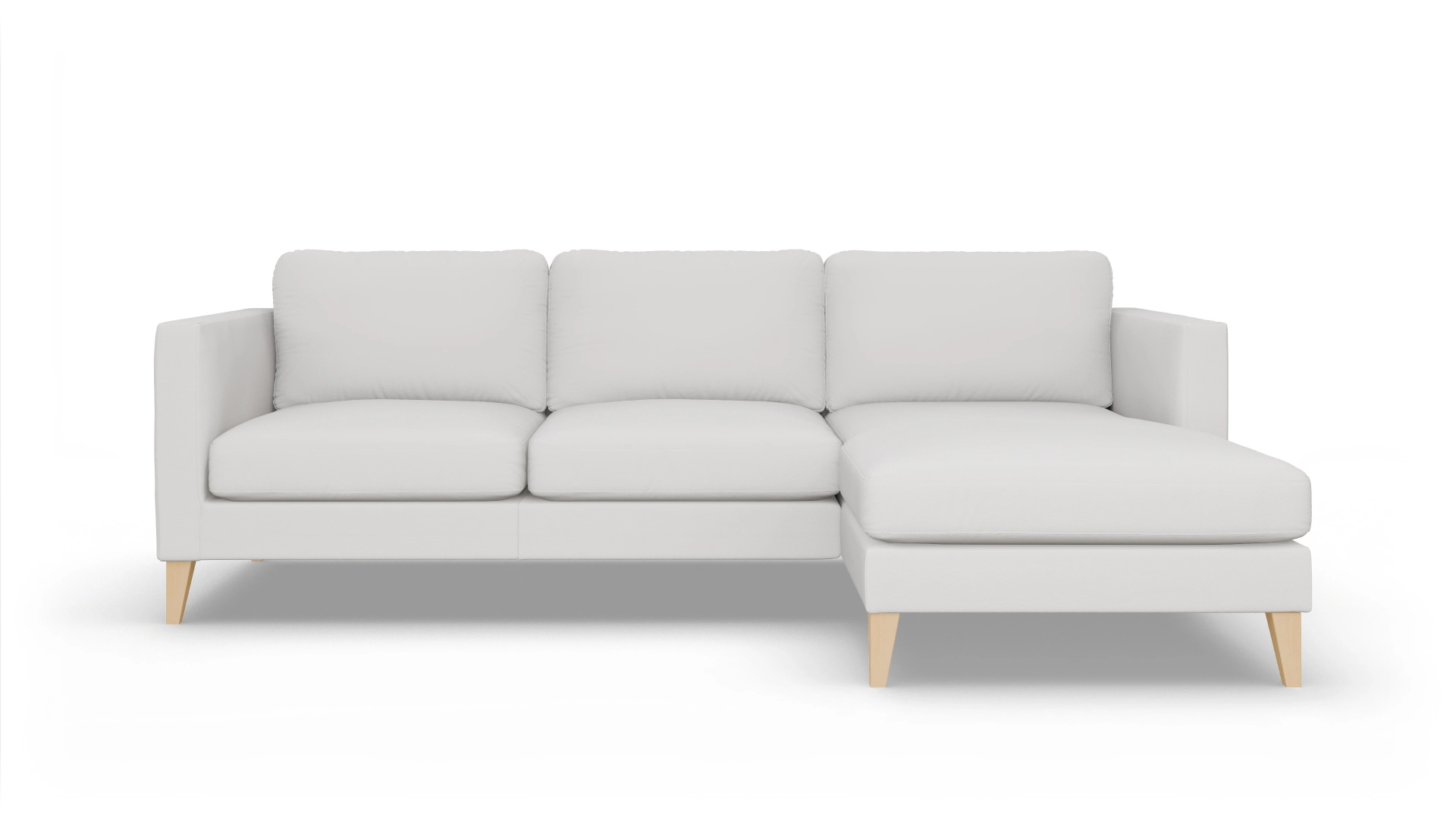 Ansicht des Produktes Montes Sofa mit Rec rechts in Leder weiß