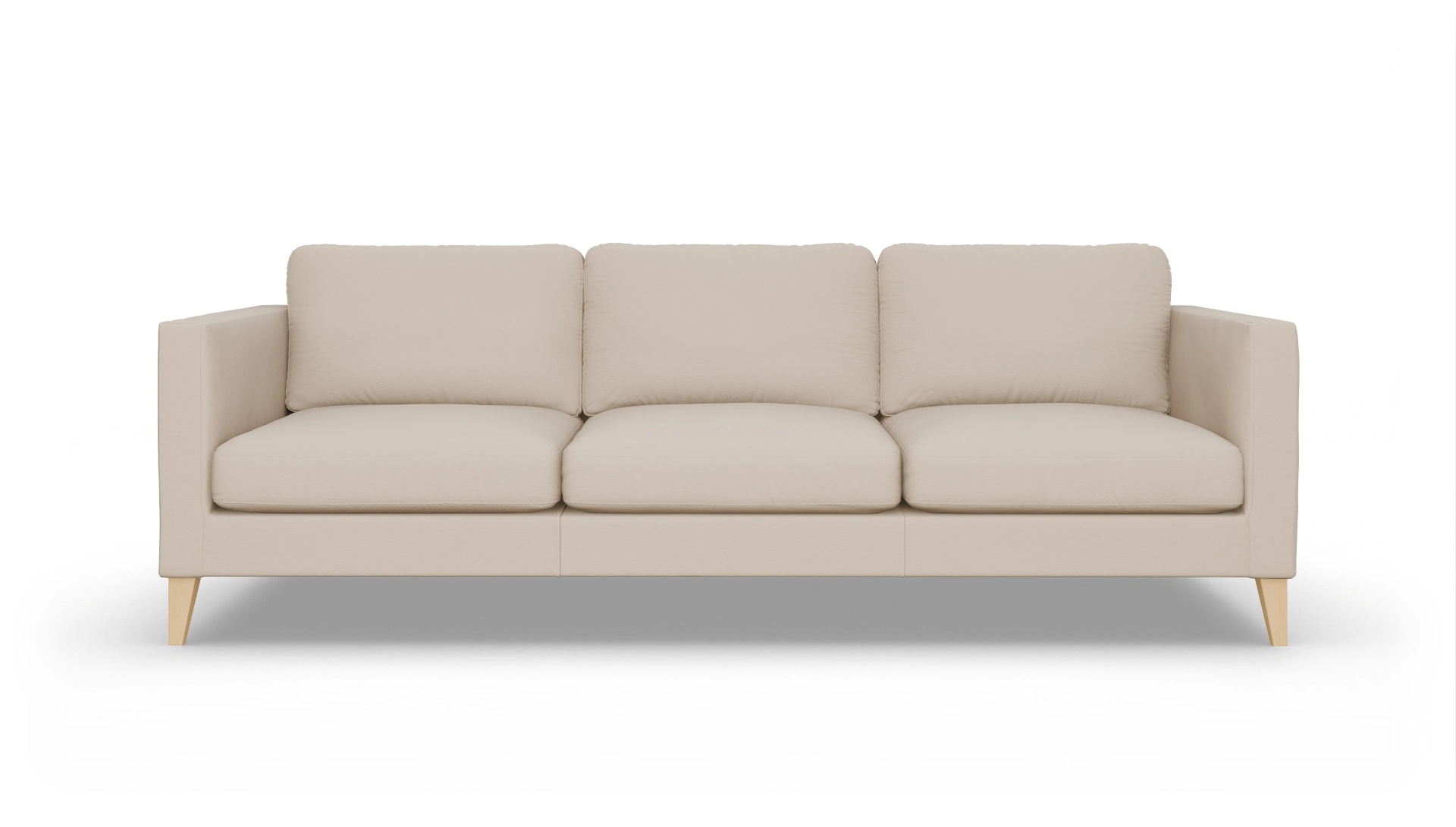 Montes Ledersofa Ansicht des Produktes Montes 4,5-Sitzer in Leder beige