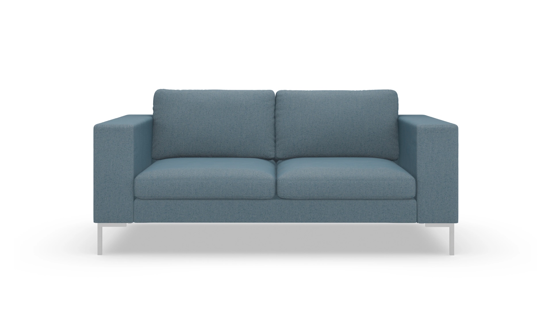 Designer-Couch Paludan Ansicht des Produktes Paludan 2-Sitzer in Stoff blau