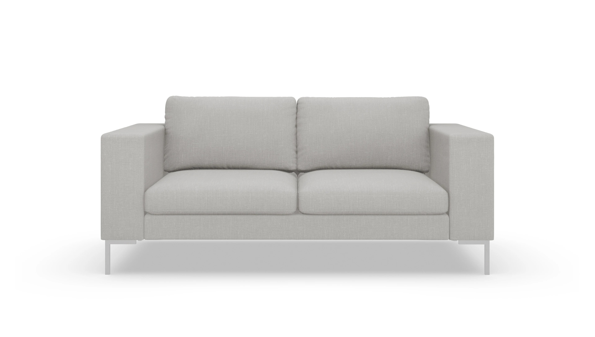 Designer-Couch Paludan Ansicht des Produktes Paludan 2-Sitzer in Stoff grau