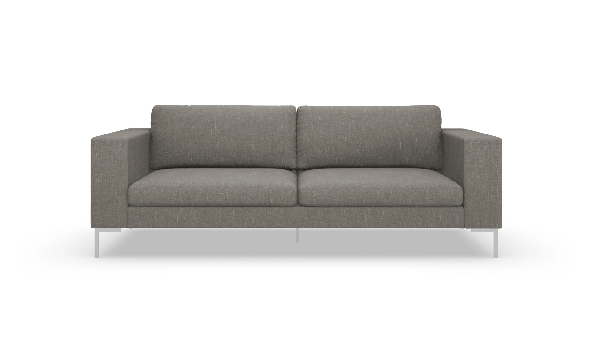 Designer-Couch Paludan Ansicht des Produktes Paludan 3-Sitzer in Stoff braun