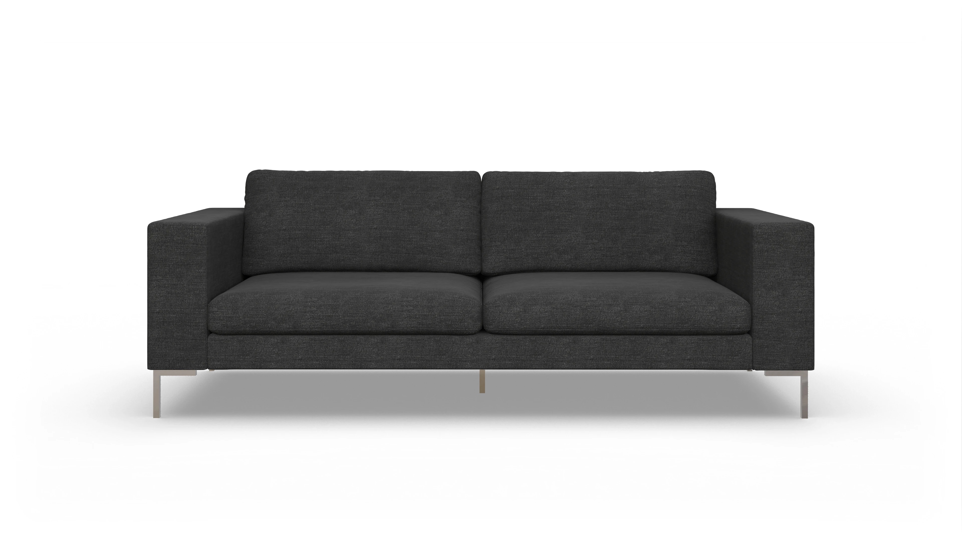 Designer-Couch Paludan Ansicht des Produktes Paludan 3-Sitzer in Stoff schwarz