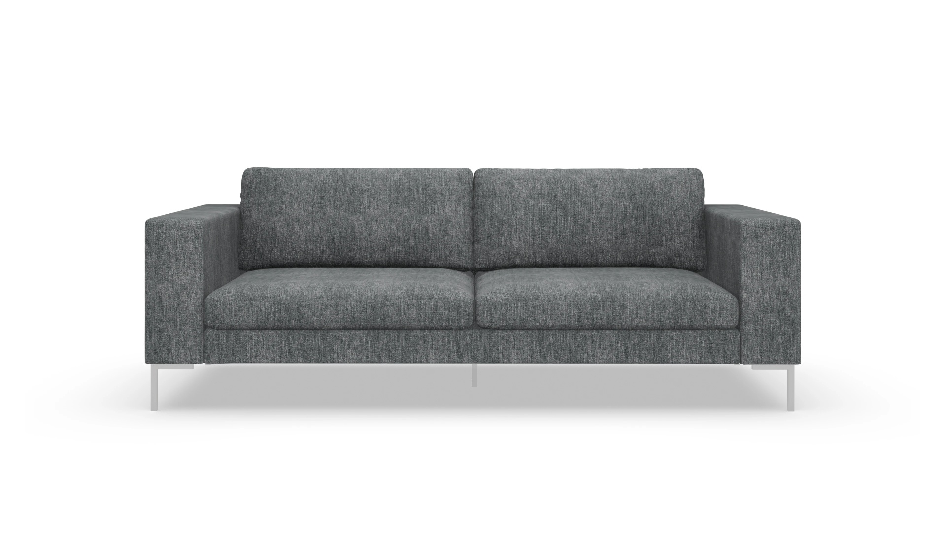 Designer-Couch Paludan Ansicht des Produktes Paludan 3-Sitzer in Stoff schwarz