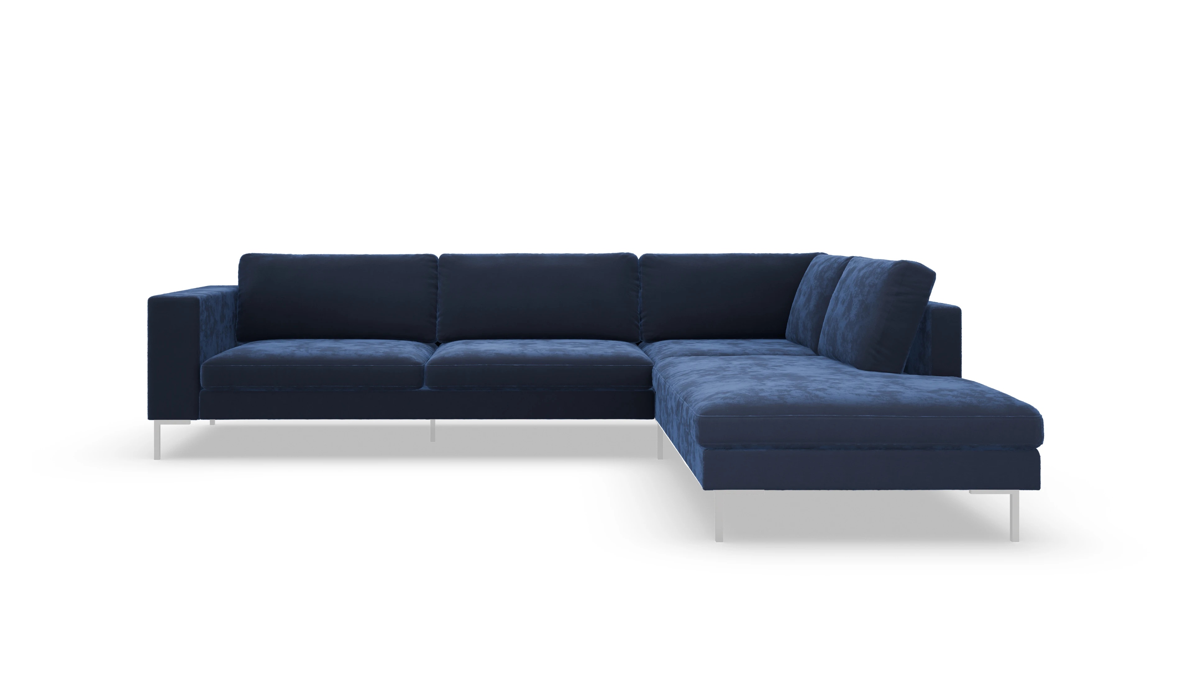 Design Stoffsofa Paludan Samt blau